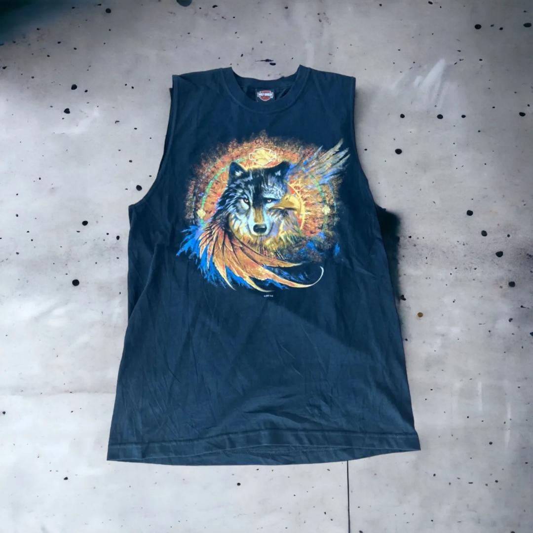 HARLEY-DAVIDSON MOTOR CYCLES Tee Tank Wolf