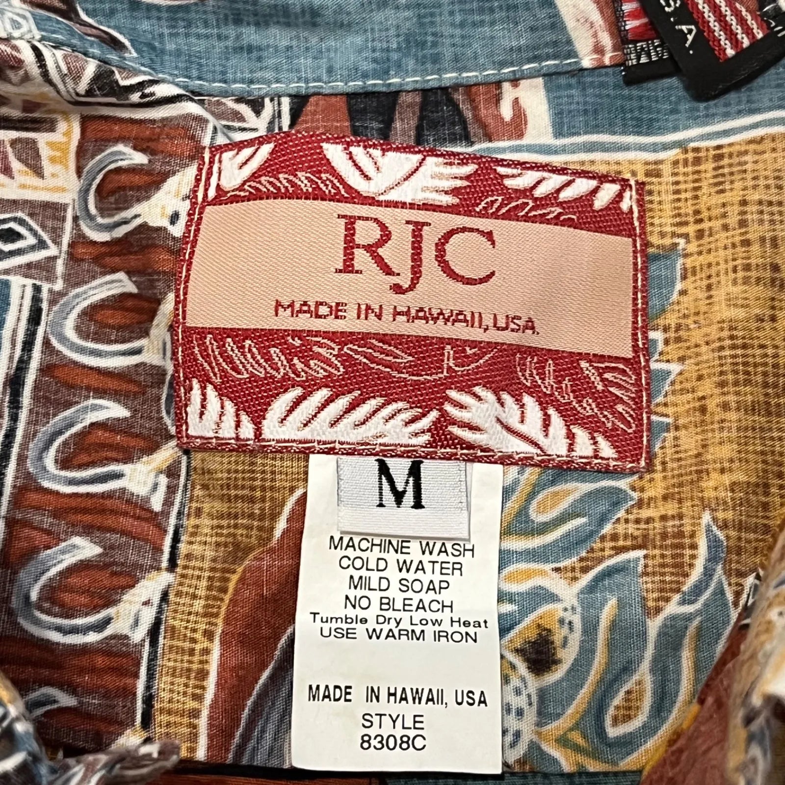 RJC Hawaiian Aloha Shirt Made in HAWAI.USA