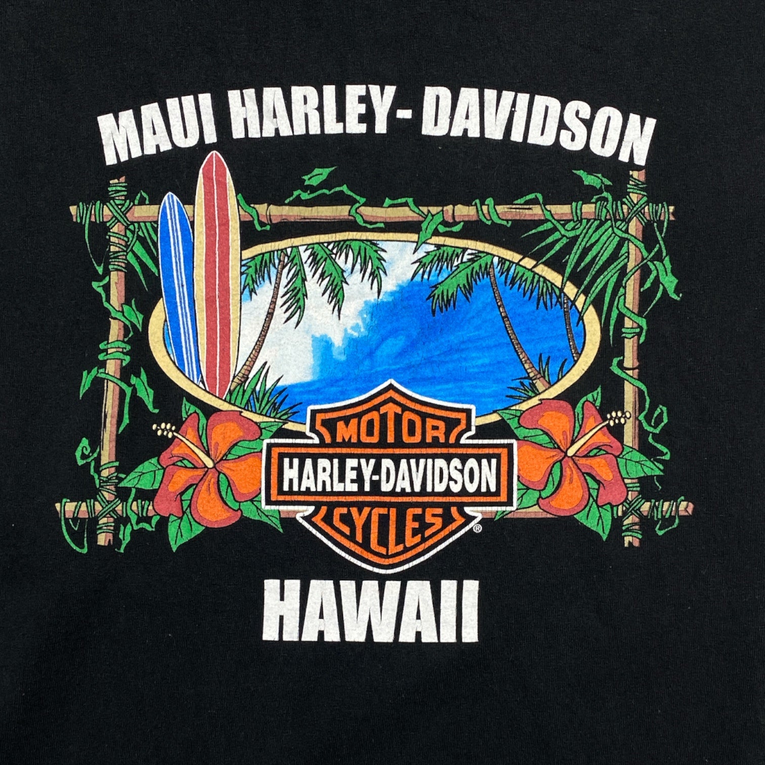 HARLEY-DAVIDSON HAWAI MOTOR CYCLES Hawaii Tee Maui Pacific