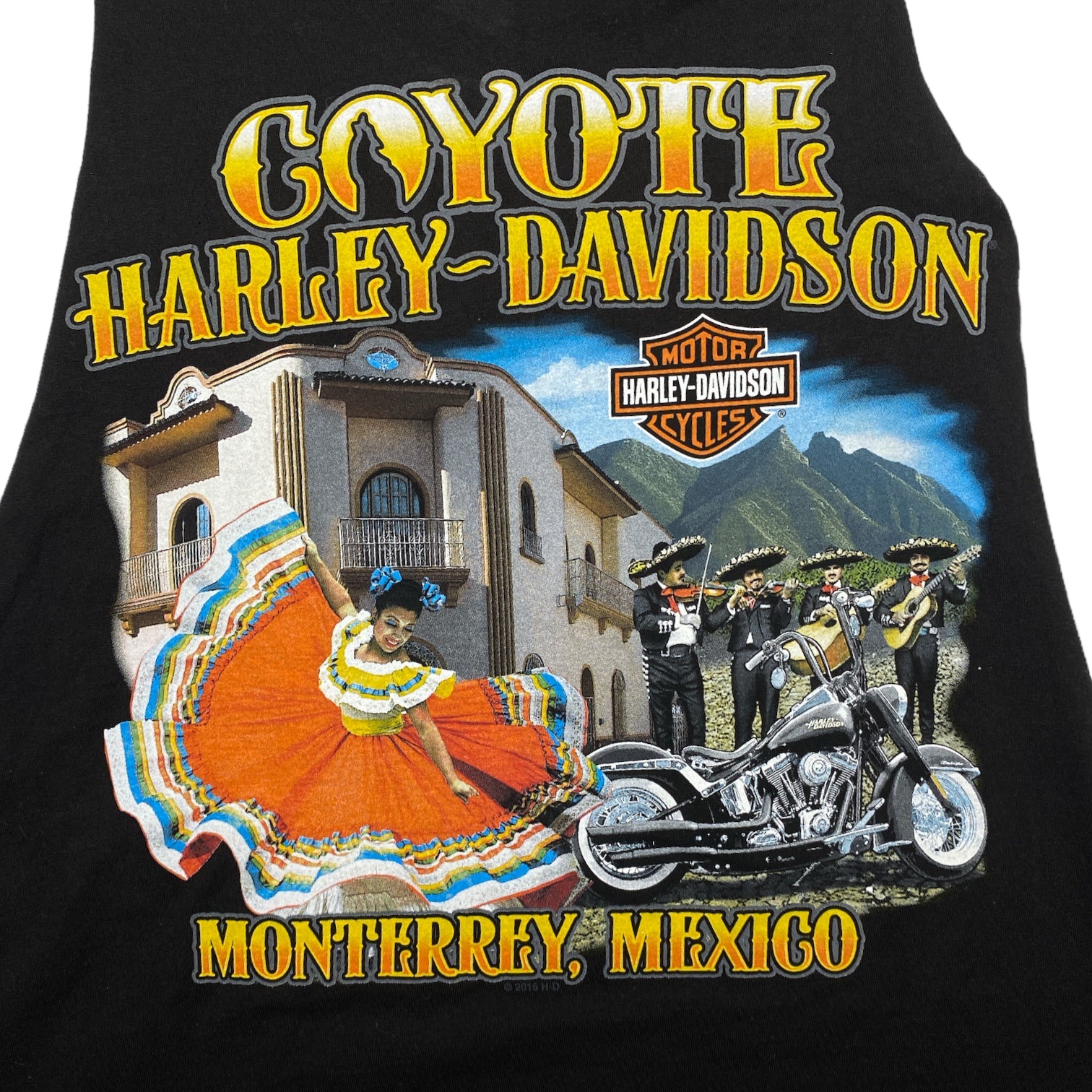 HARLEY-DAVIDSON MOTOR CYCLES FAT BOY Tee No sleeve Tank Top Mexico