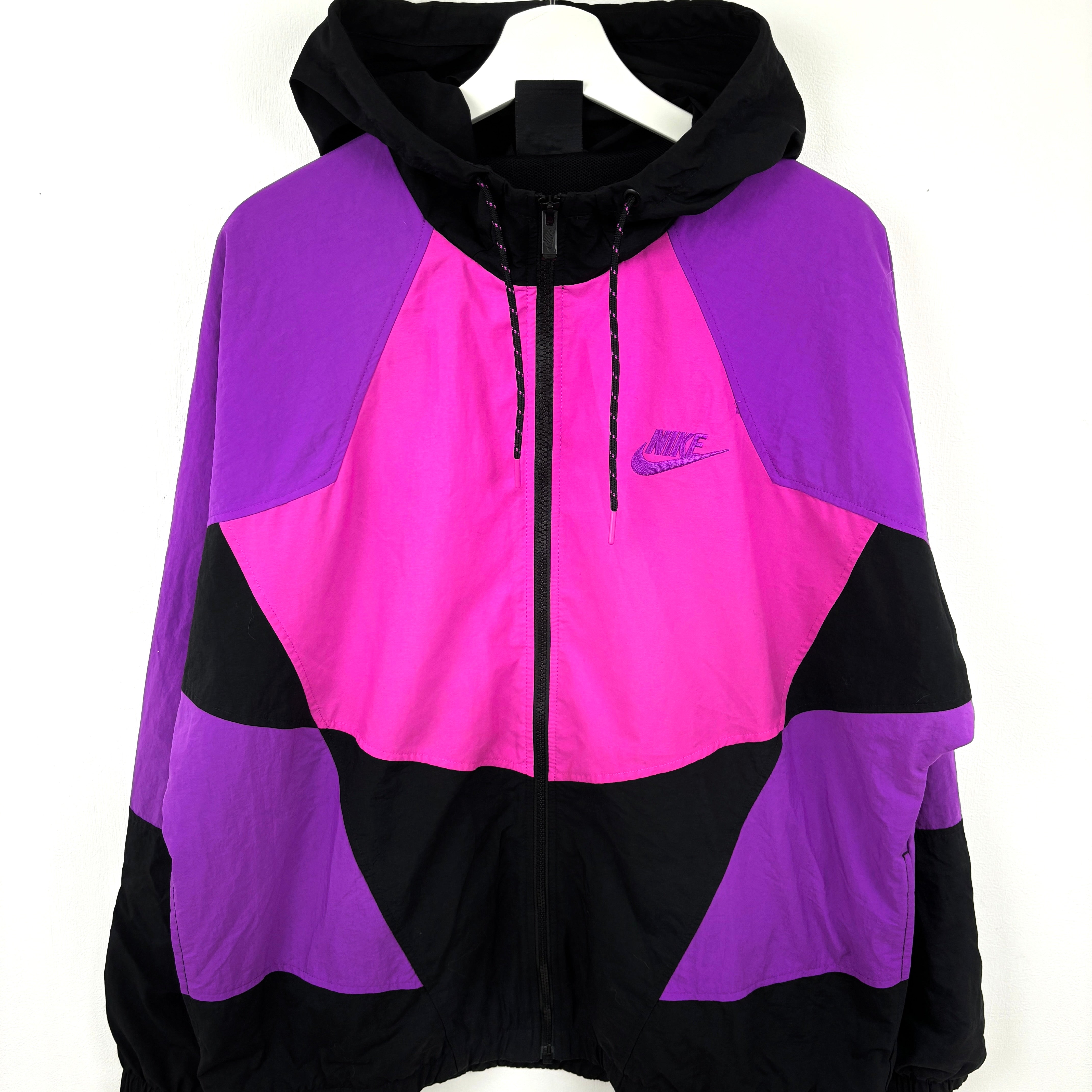 NIKE nylon fooded jacket pink.