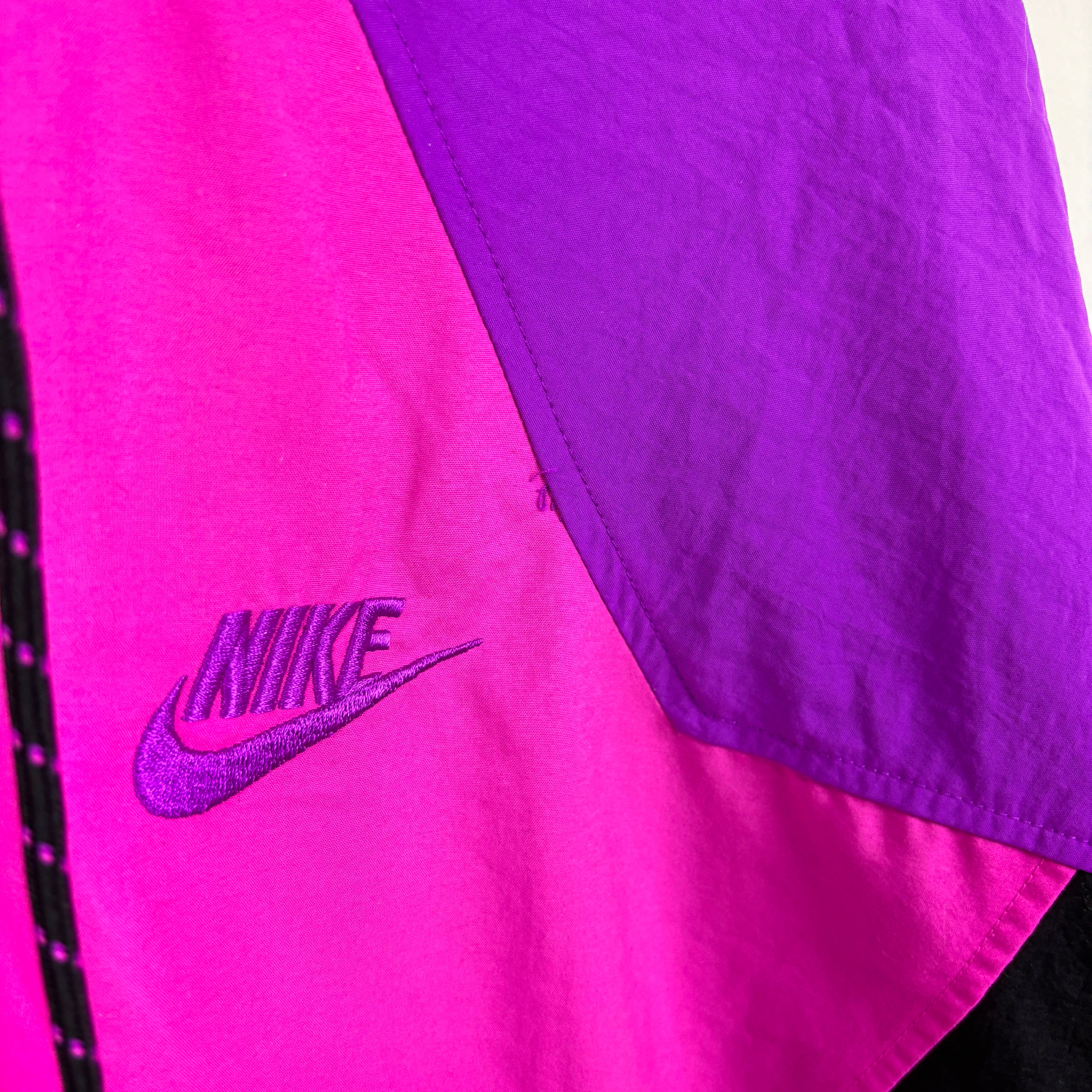 NIKE nylon fooded jacket pink.