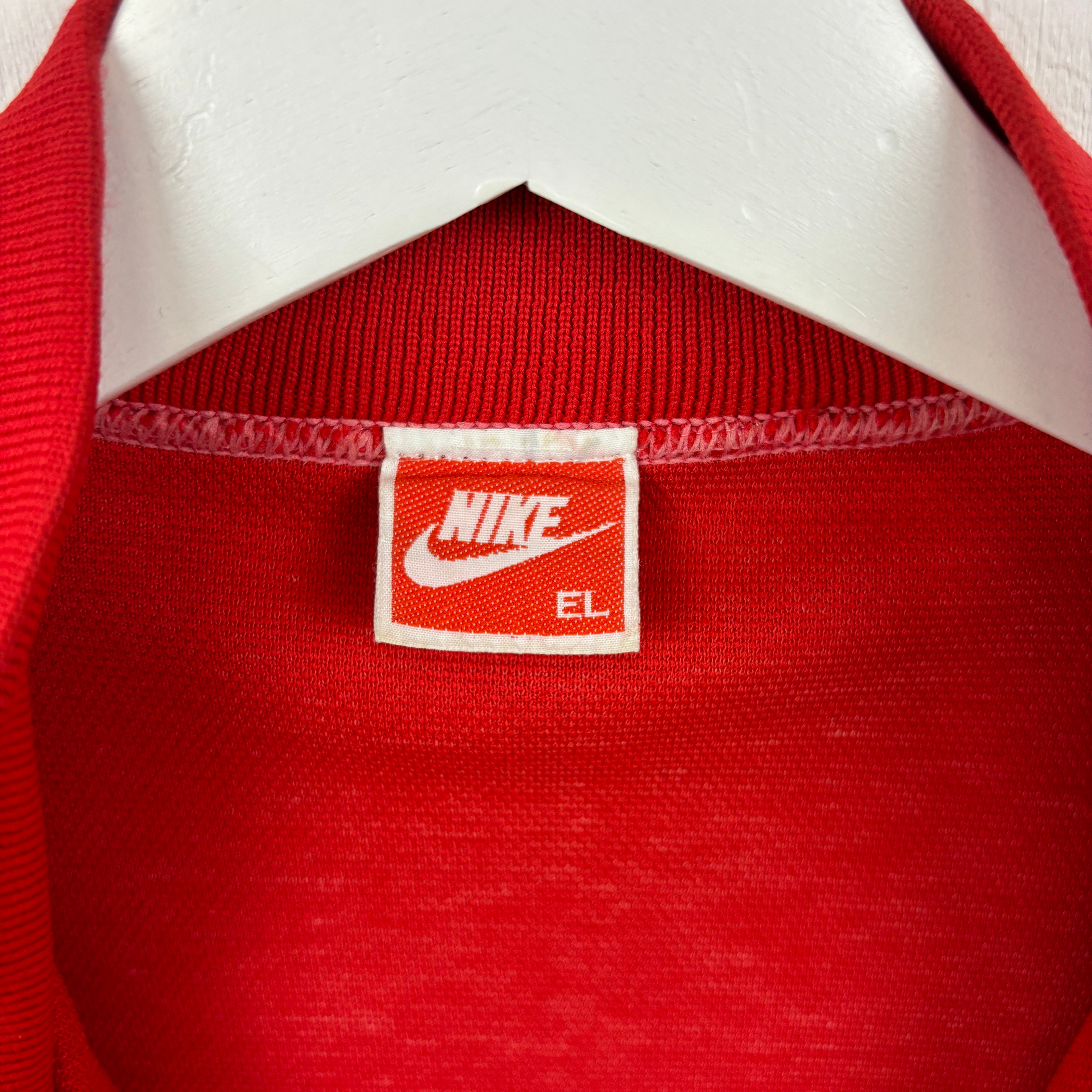 NIKE Track Jacket red goldline.