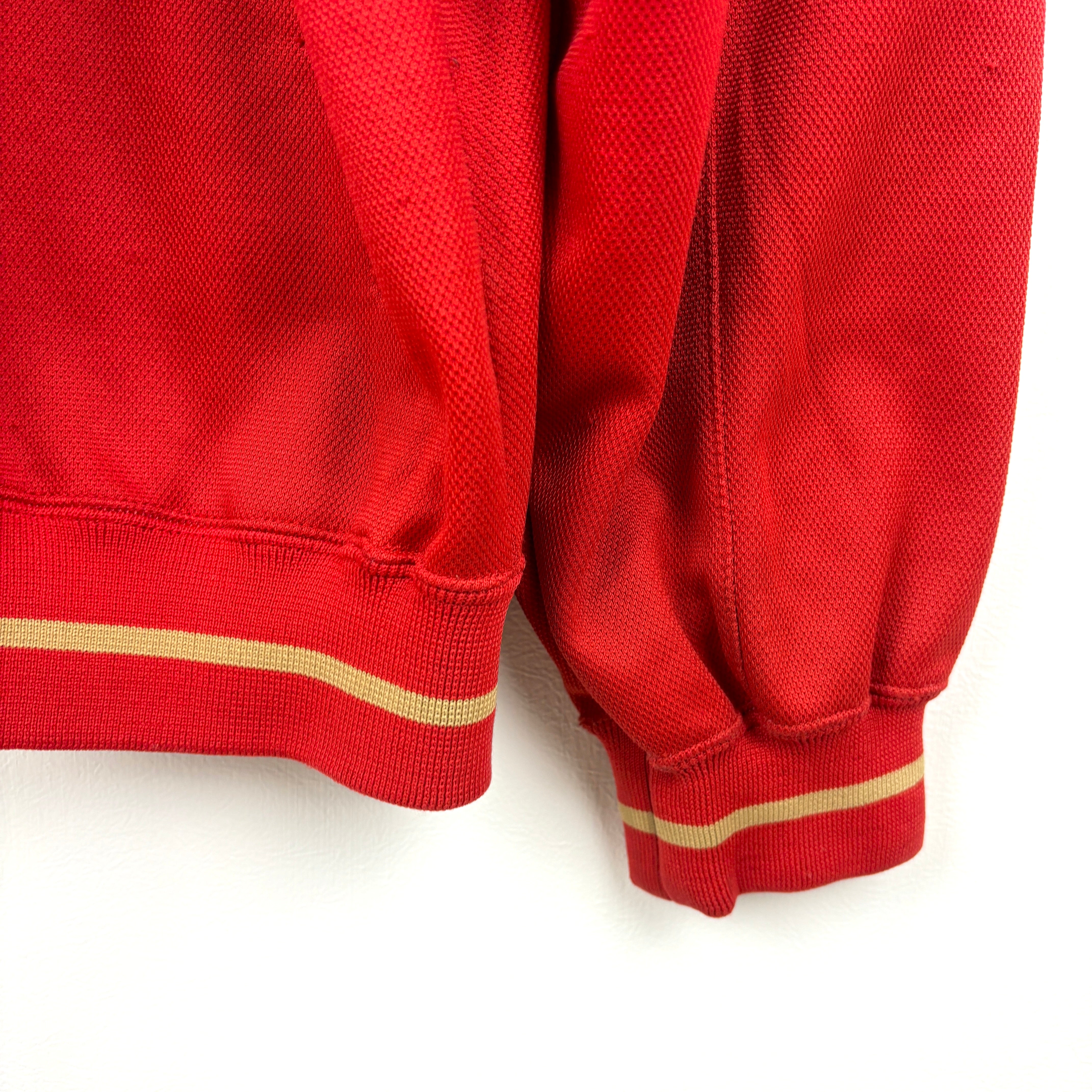 NIKE Track Jacket red goldline.