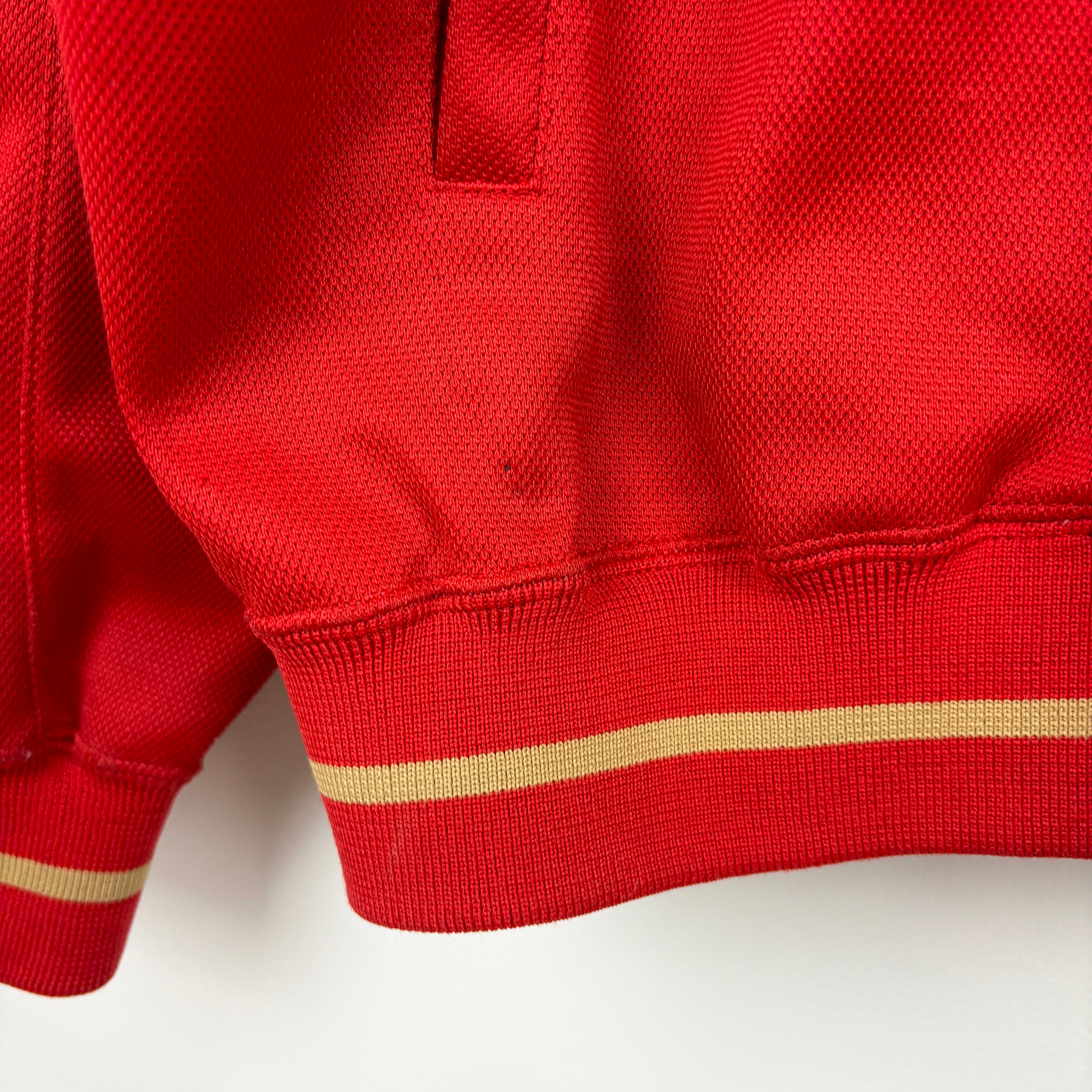 NIKE Track Jacket red goldline.