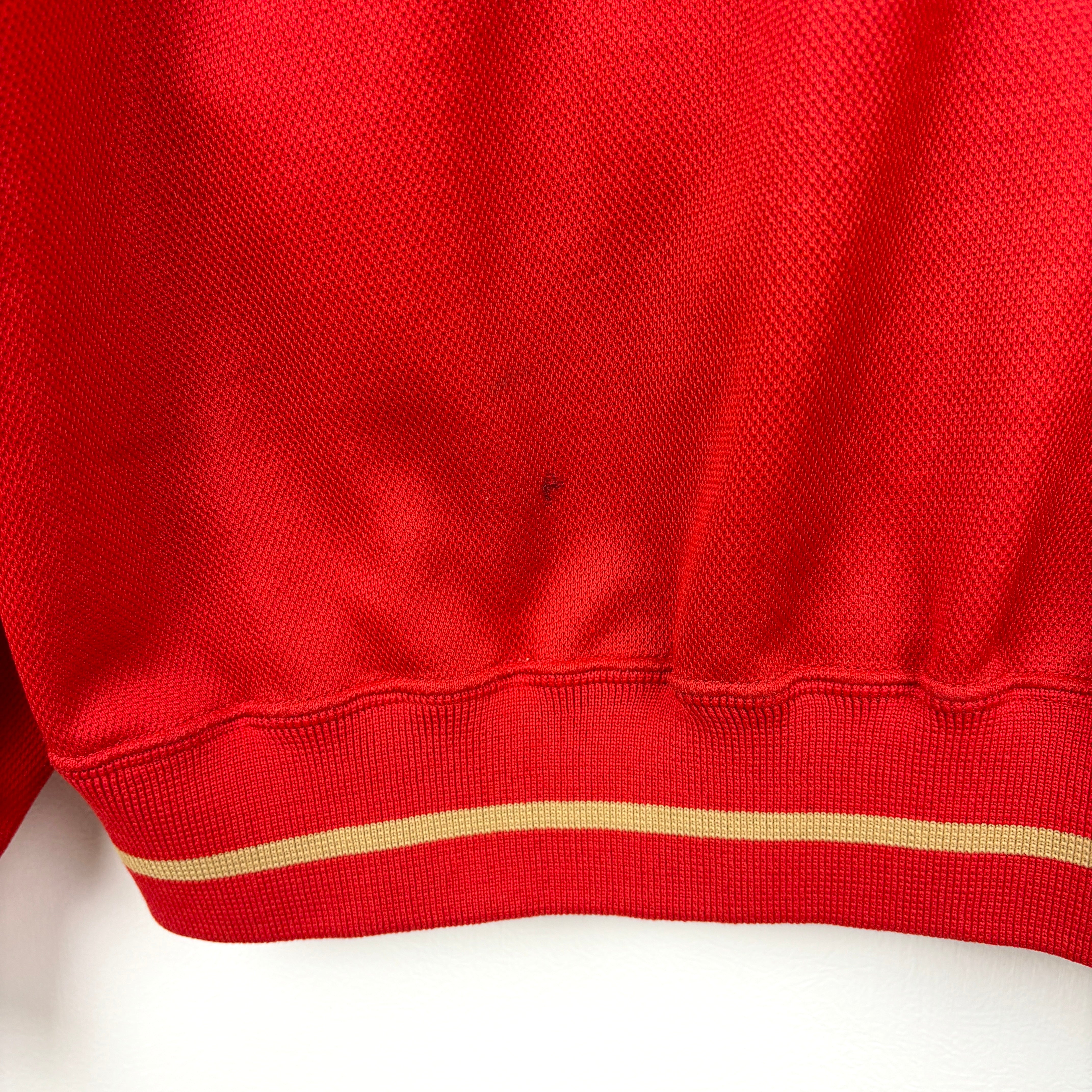 NIKE Track Jacket red goldline.