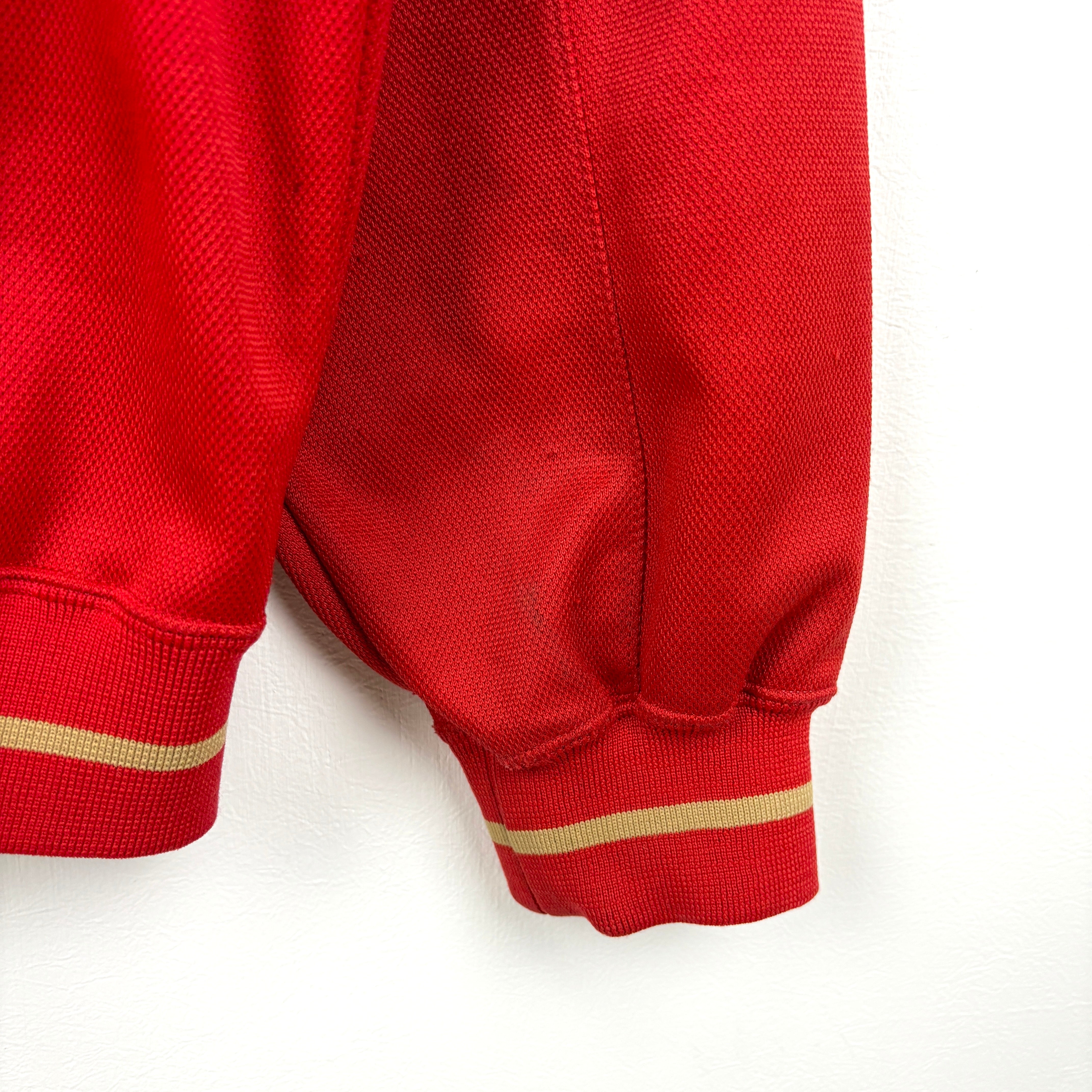 NIKE Track Jacket red goldline.