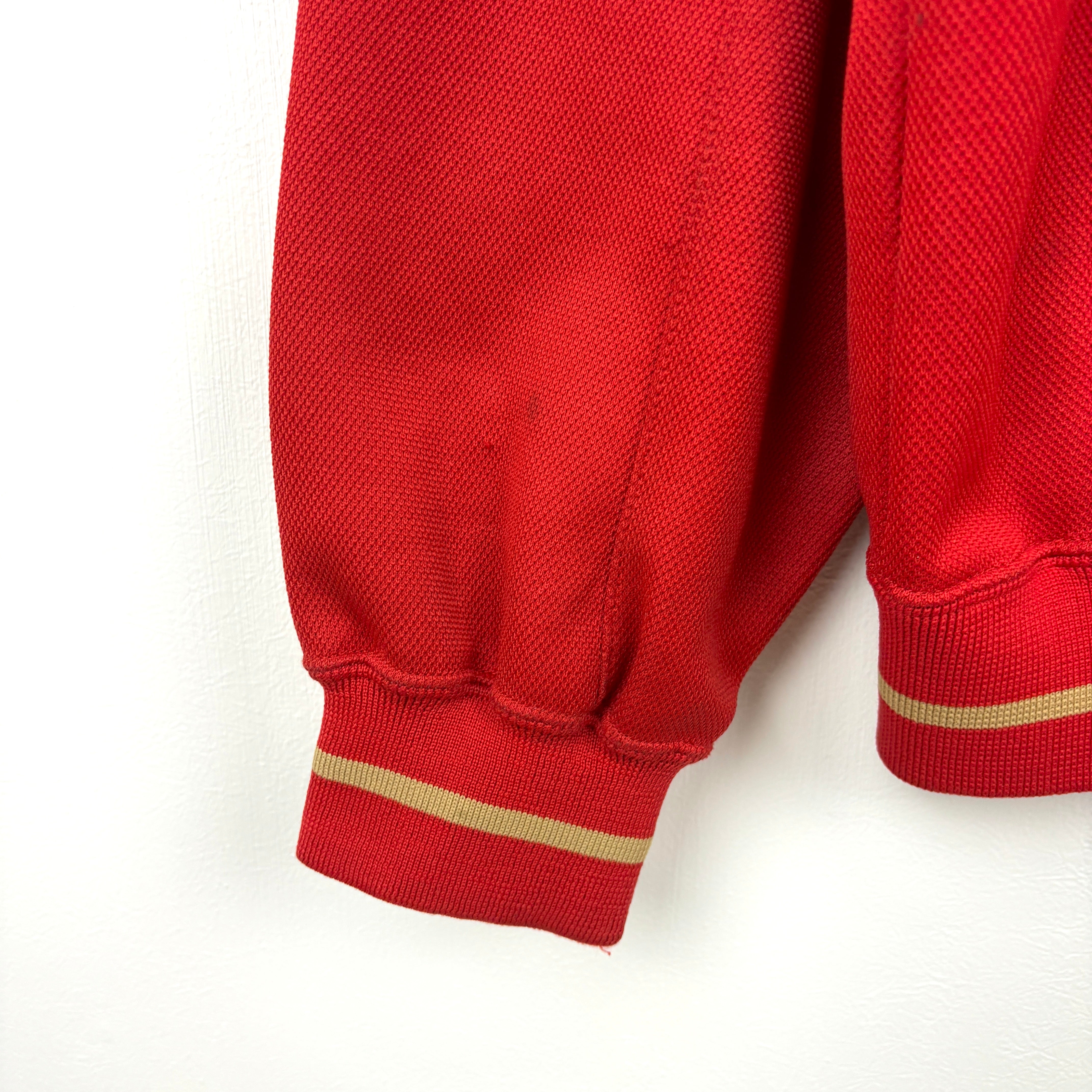 NIKE Track Jacket red goldline.