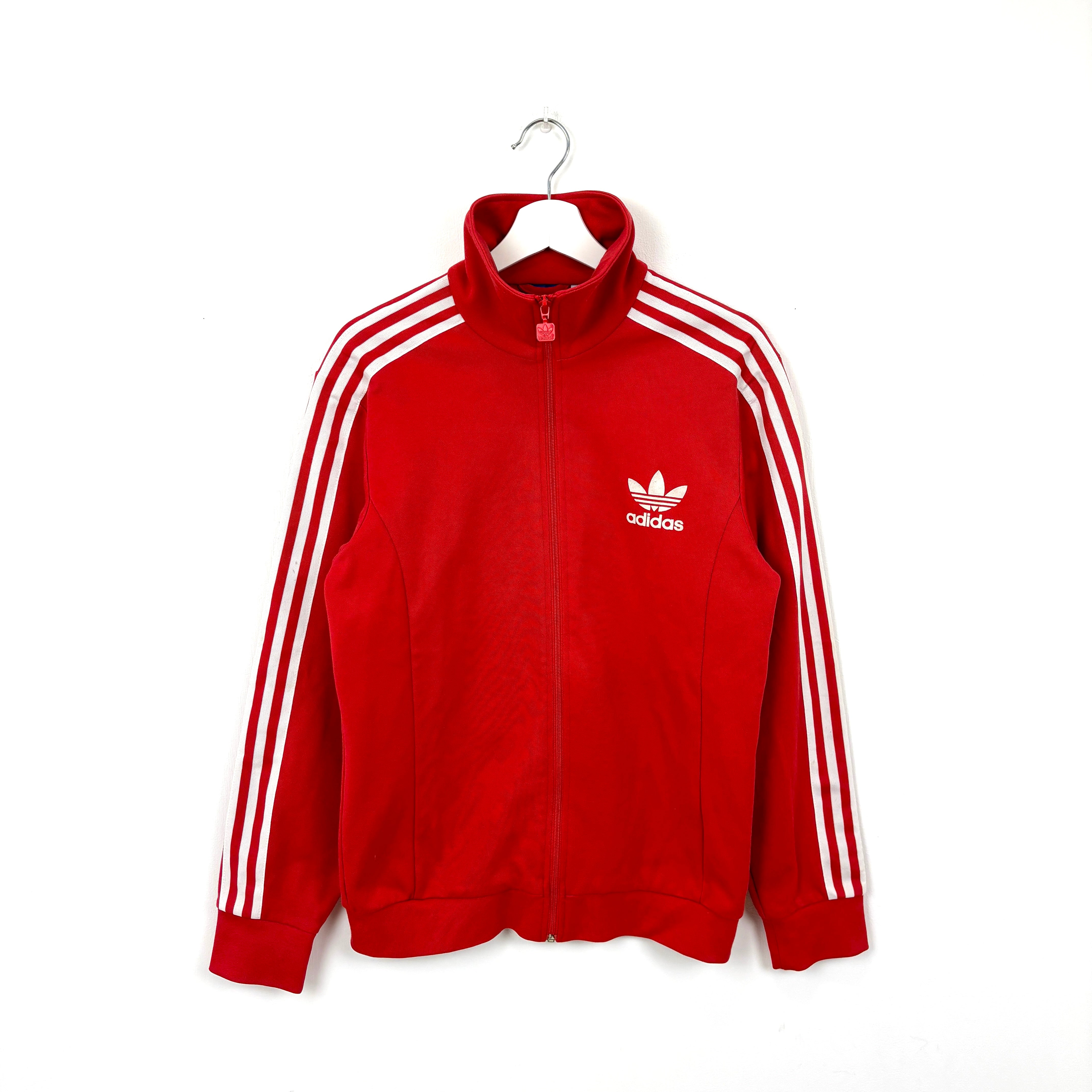 adidas Firebird Track Jacket Tracksuit Track TOP Red 3 Stripe.