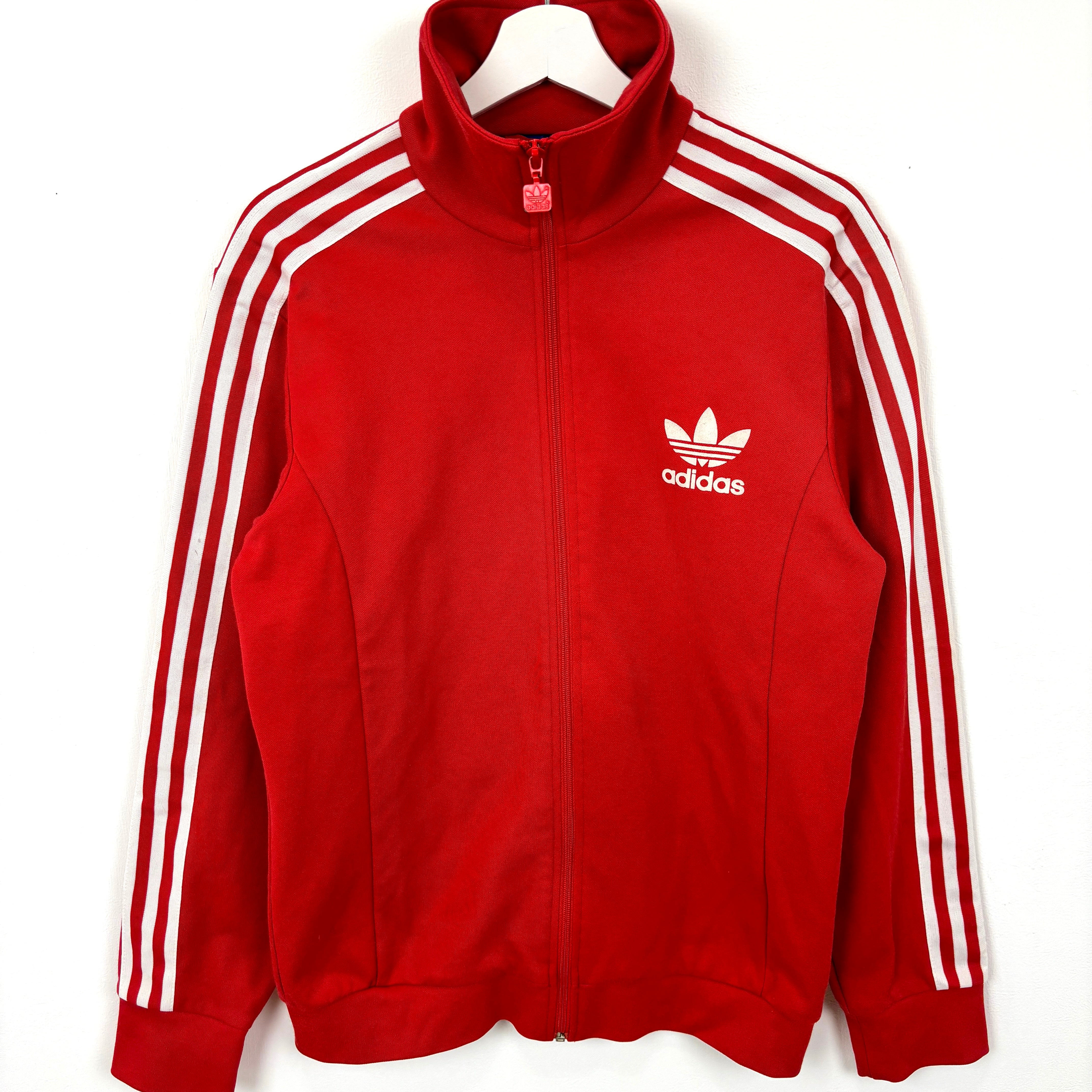 adidas Firebird Track Jacket Tracksuit Track TOP Red 3 Stripe.