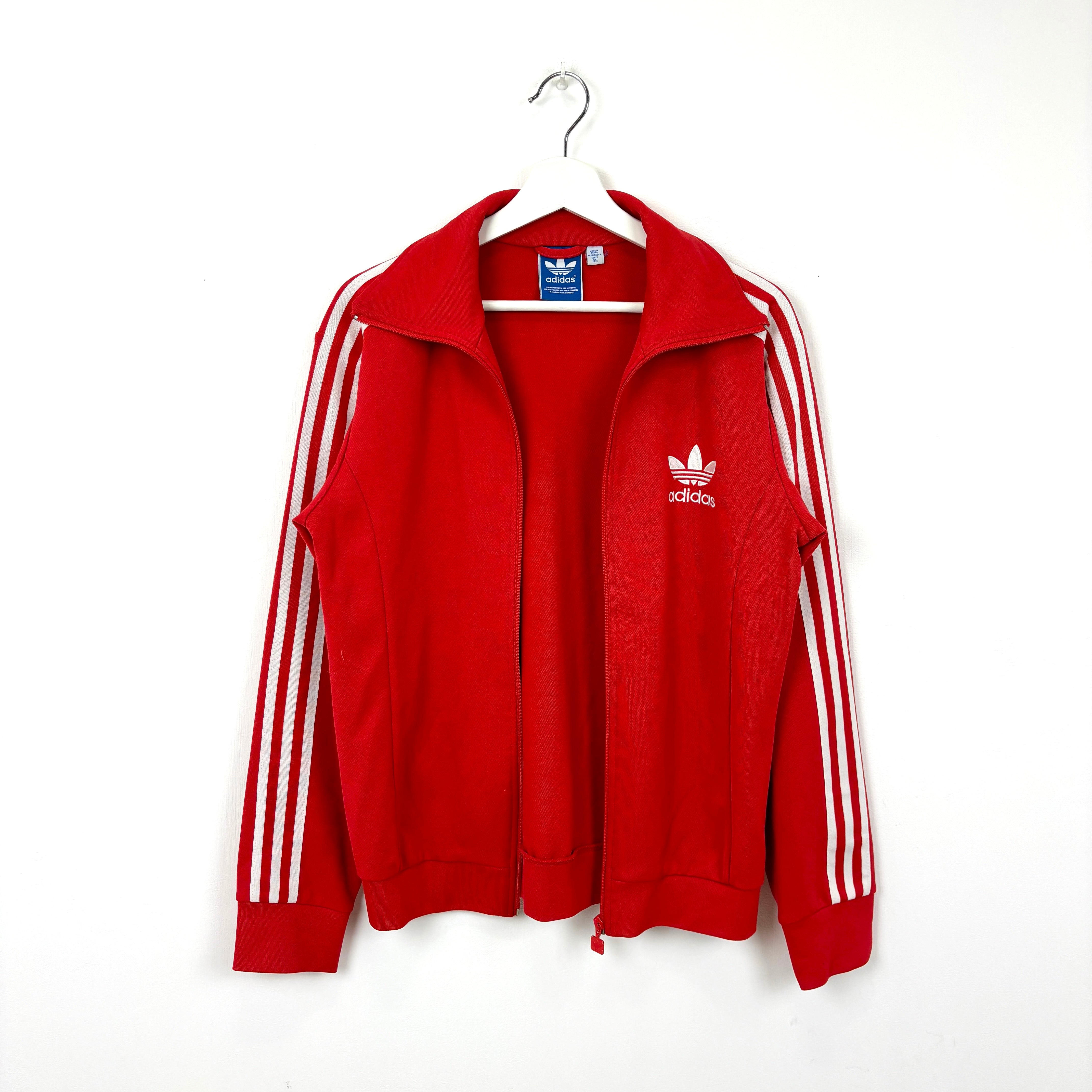 adidas Firebird Track Jacket Tracksuit Track TOP Red 3 Stripe.