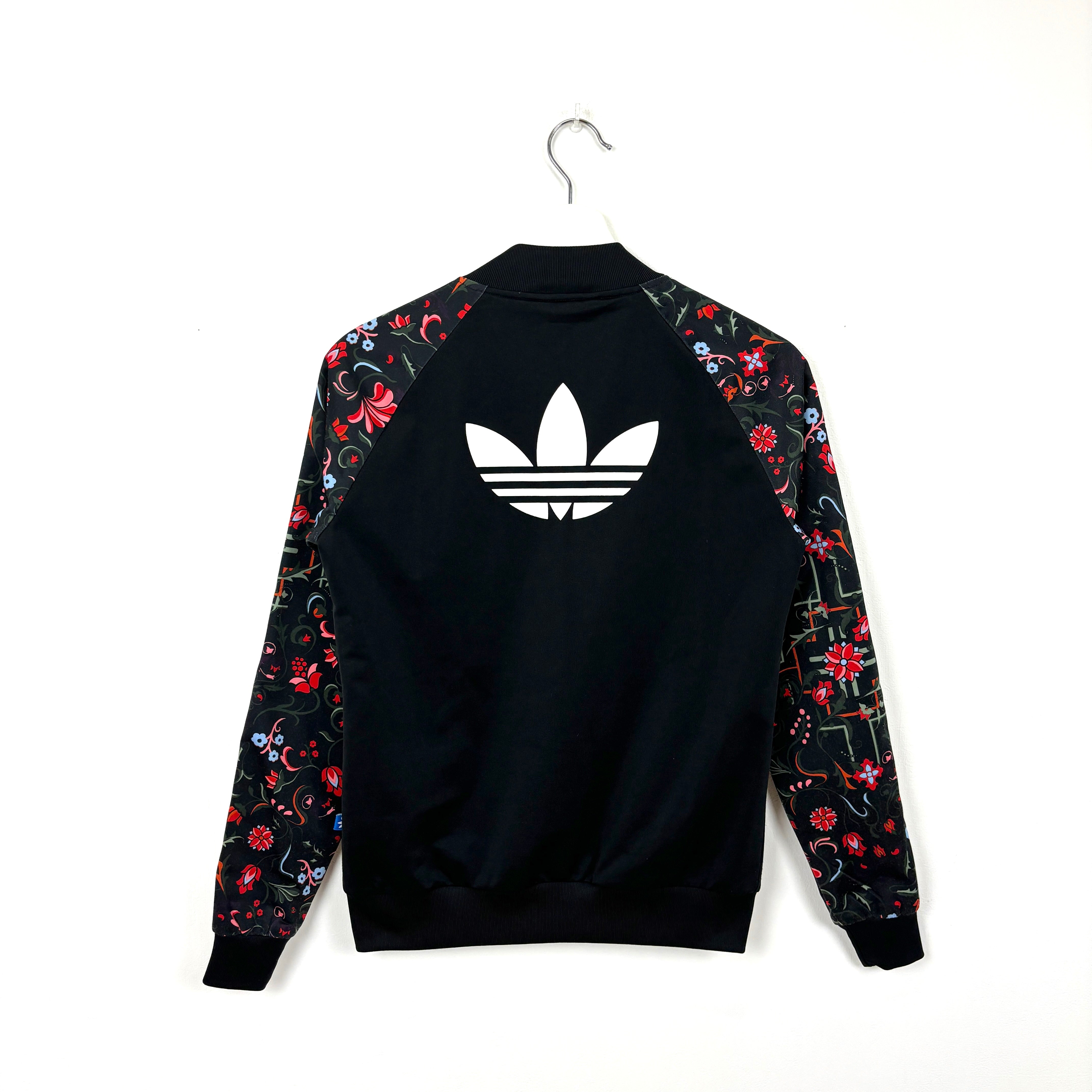 adidas Firebird Track Jacket Tracksuit Track TOP 3 Stripe black Flower print