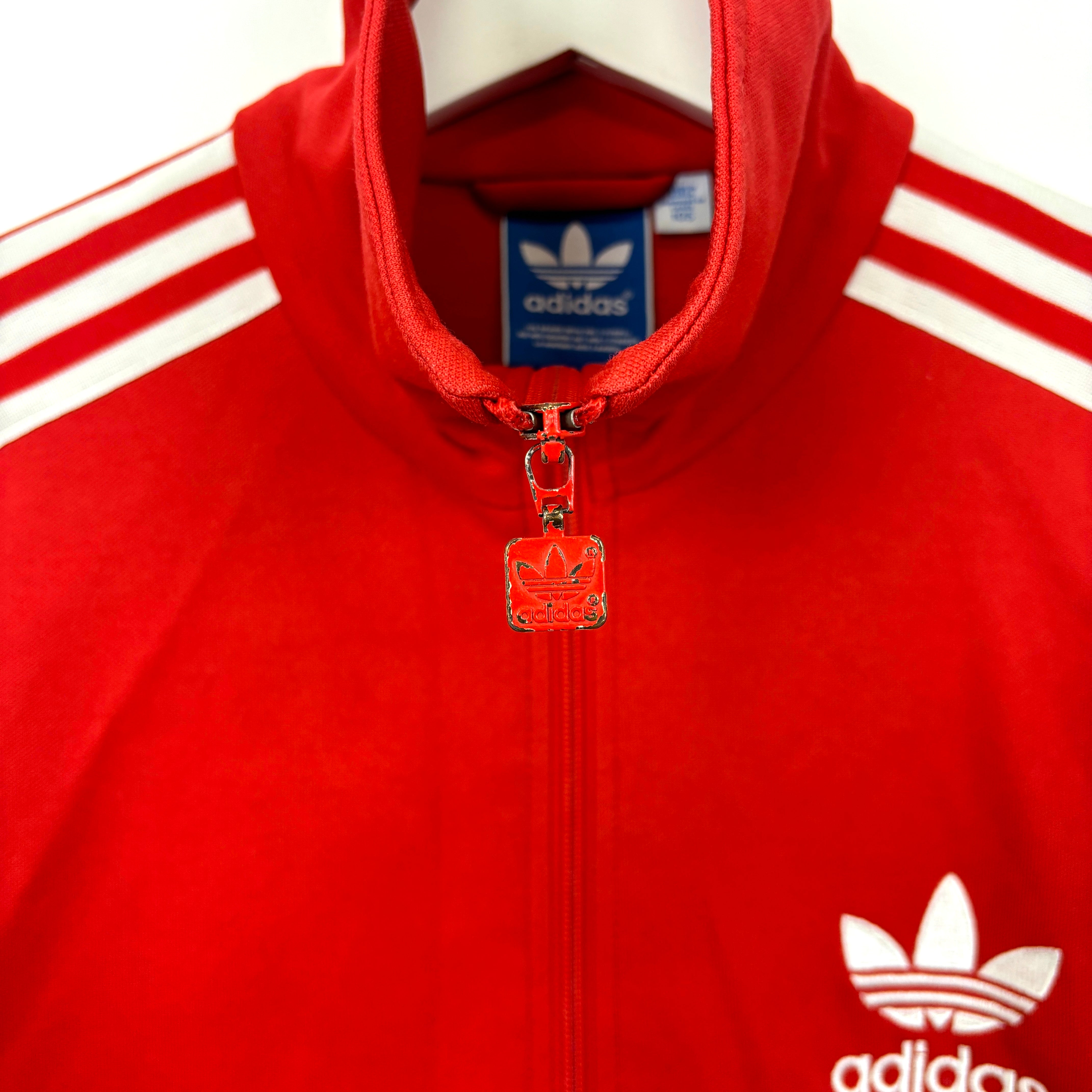 adidas Firebird Track Jacket Tracksuit Track TOP 3 Stripe red