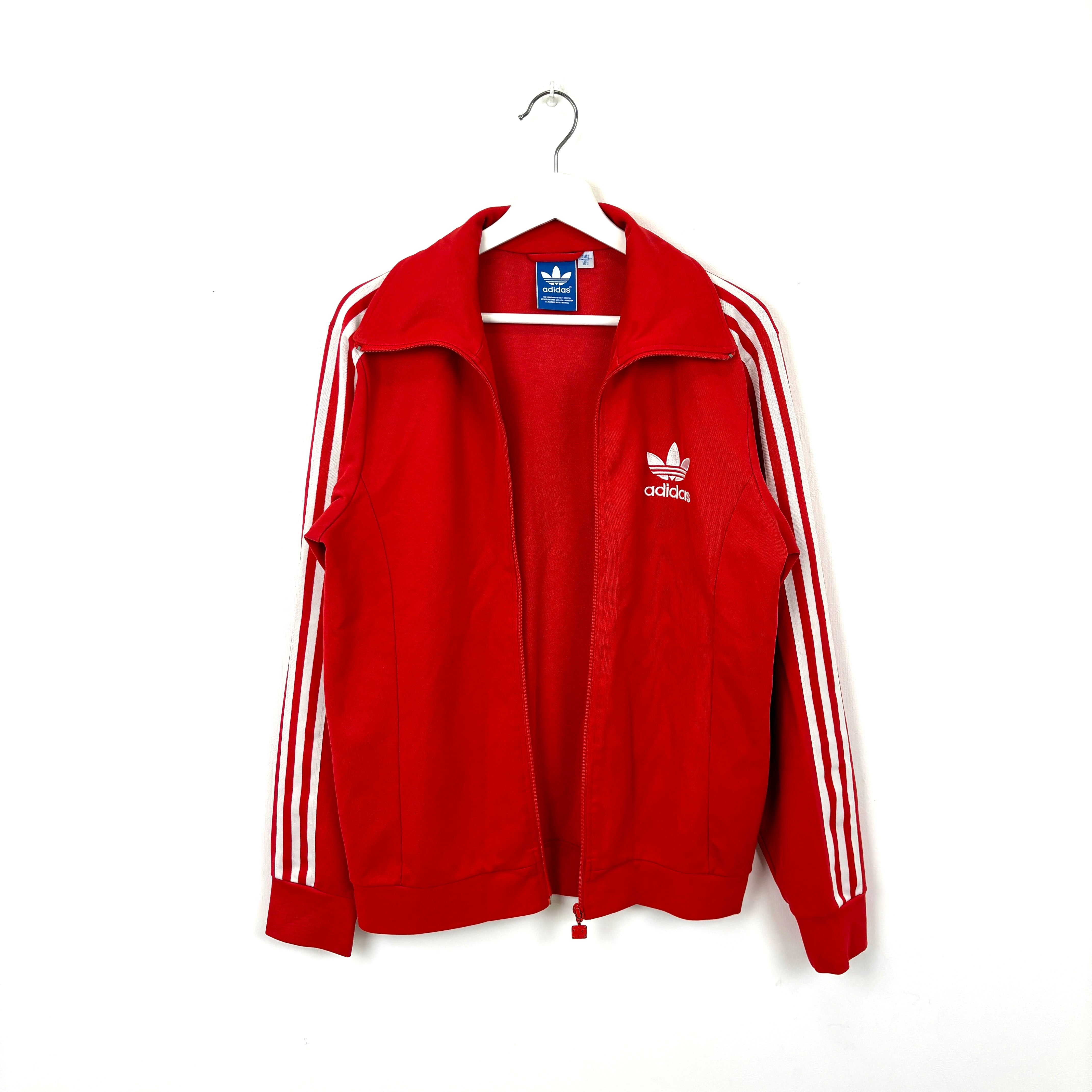 adidas Firebird Track Jacket Tracksuit Track TOP 3 Stripe red