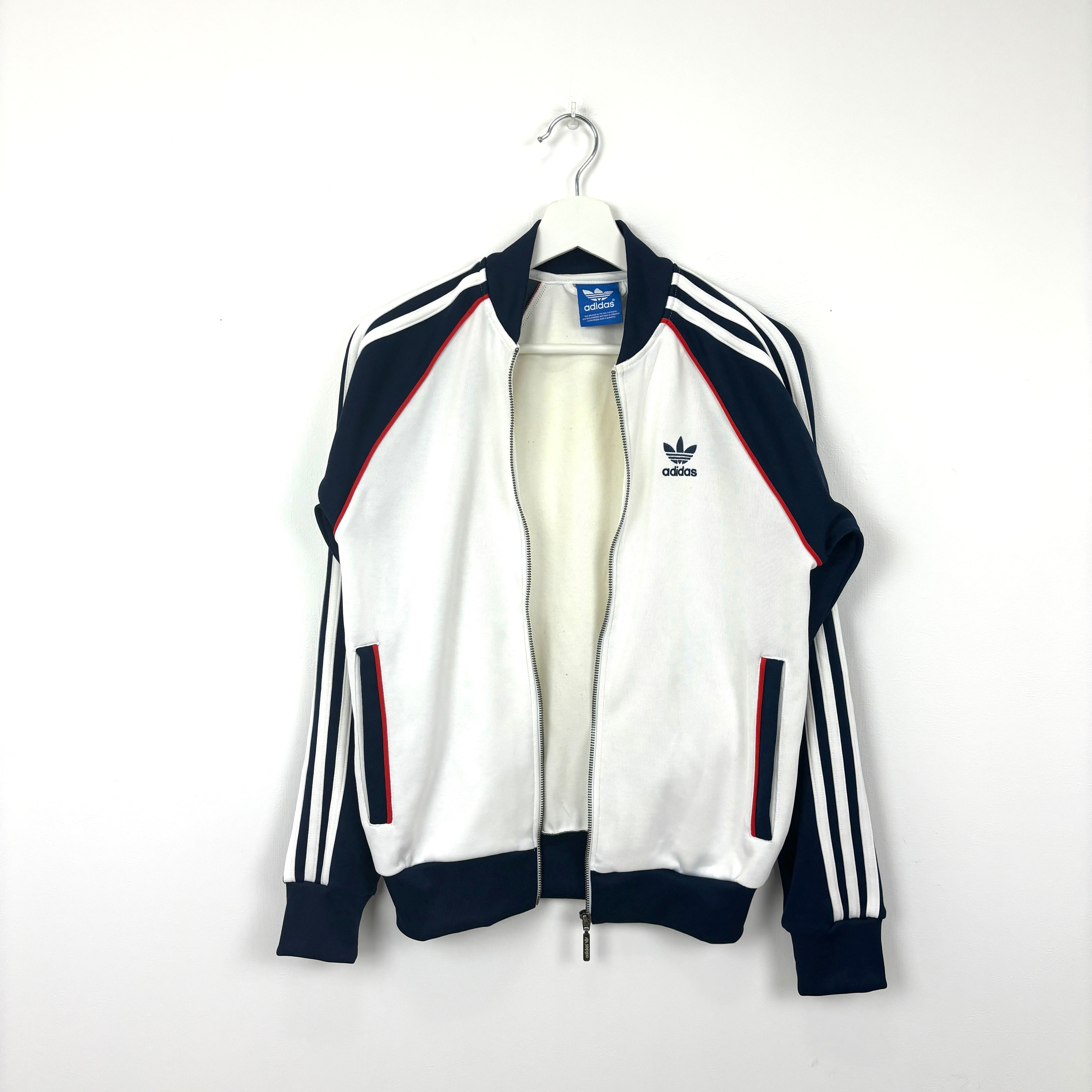 adidas Firebird Track Jacket Tracksuit Track TOP 3 Stripe Navy×White