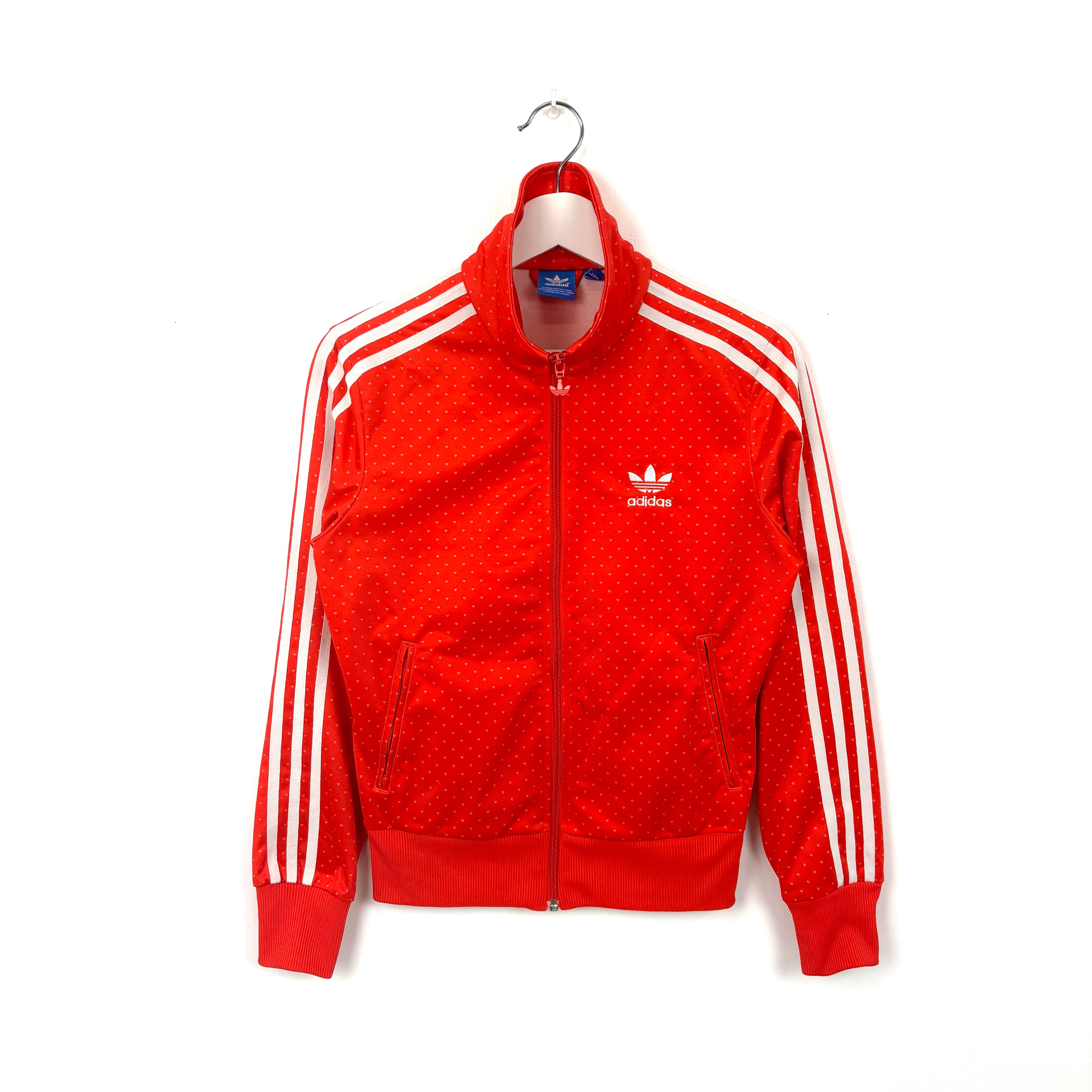 adidas Firebird Track Jacket Tracksuit Track TOP 3 Stripe red