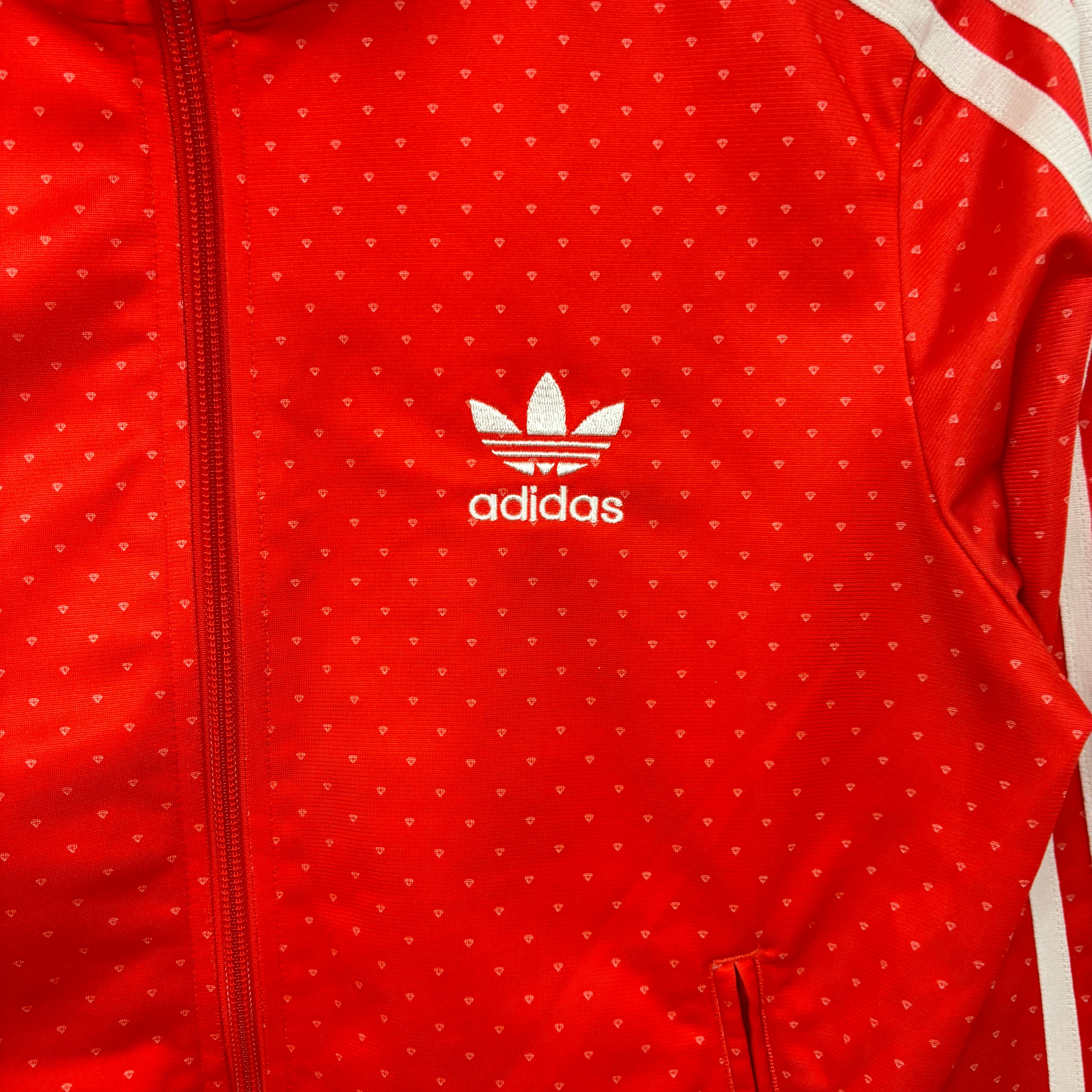 adidas Firebird Track Jacket Tracksuit Track TOP 3 Stripe red