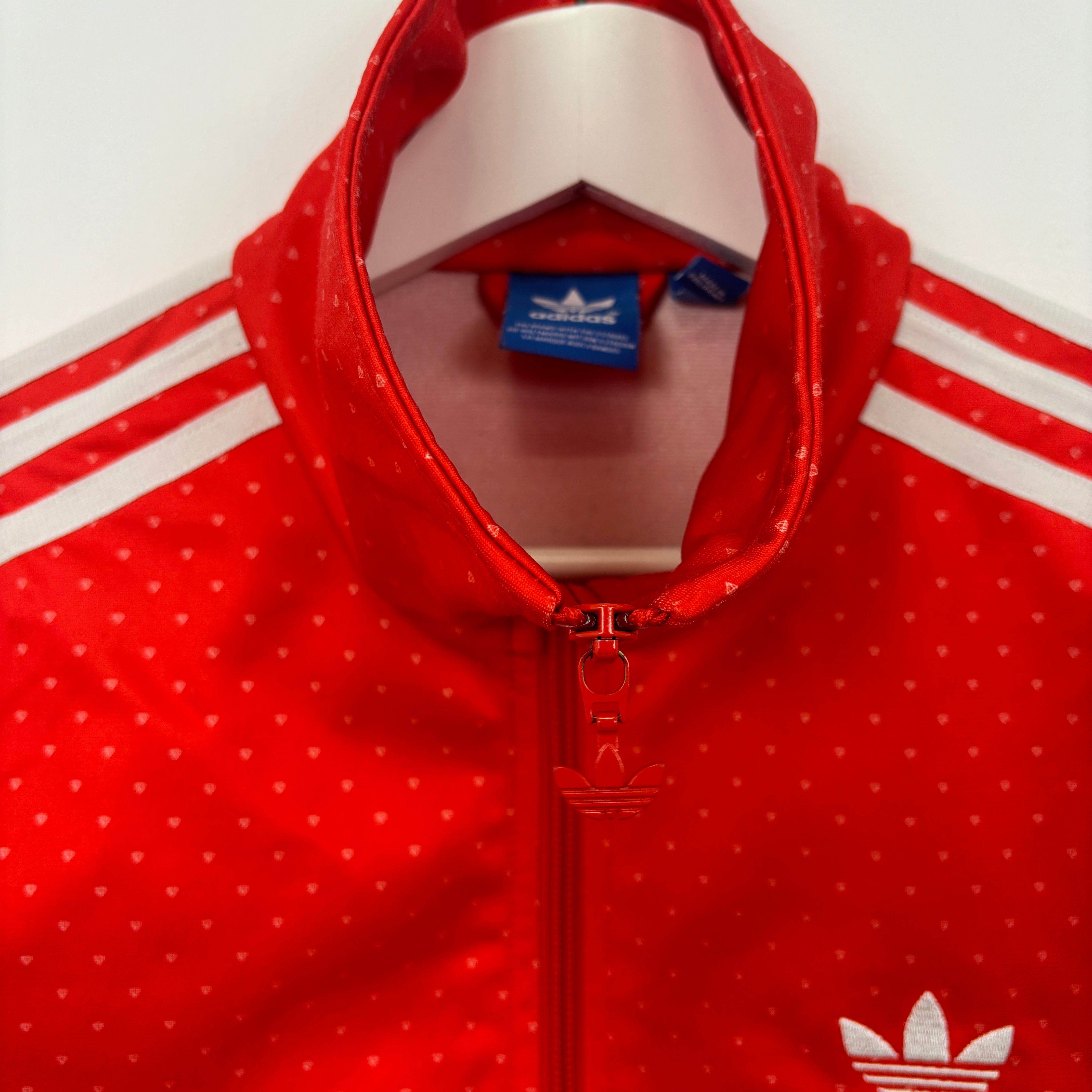 adidas Firebird Track Jacket Tracksuit Track TOP 3 Stripe red