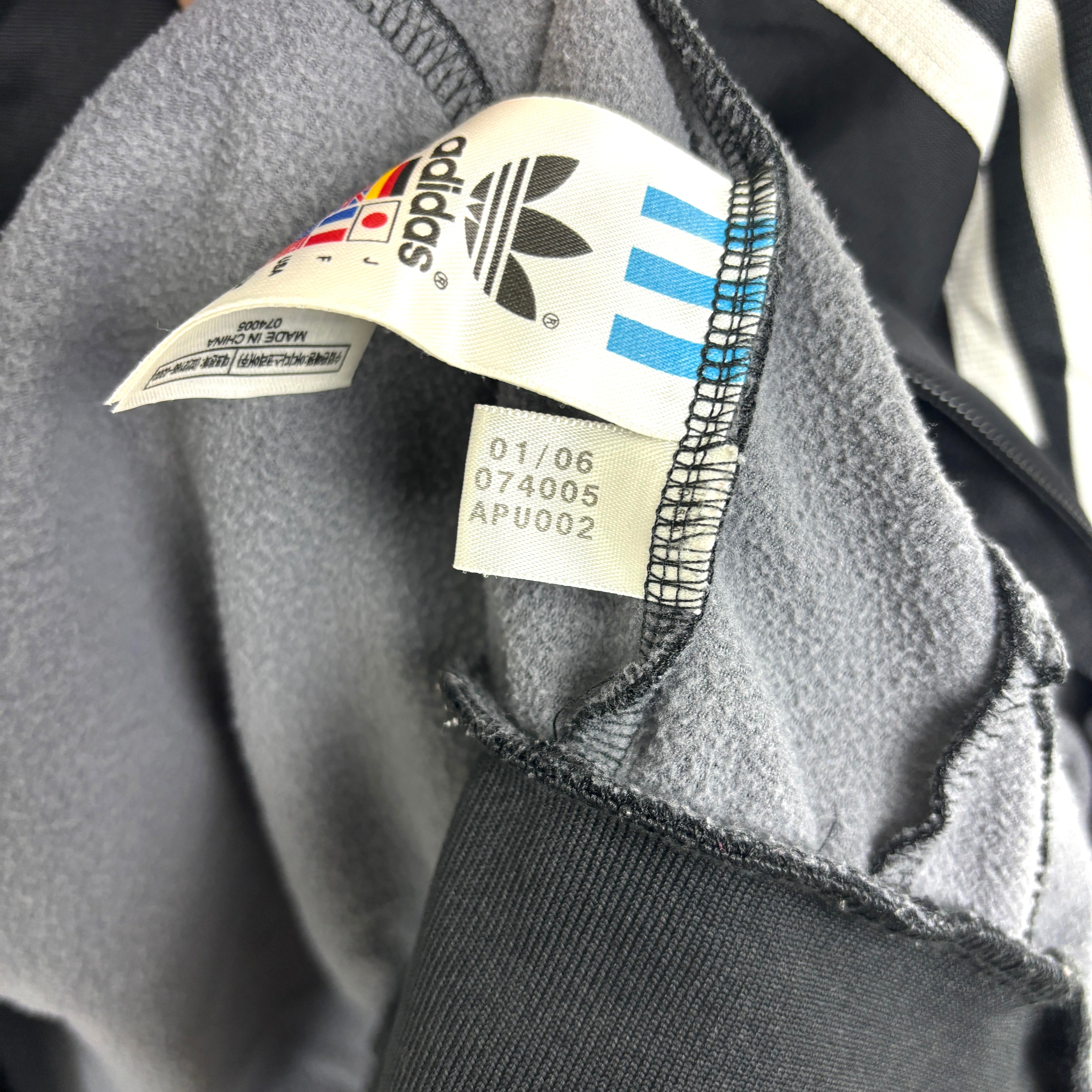 90s adidas Firebird Track Jacket Tracksuit Track TOP 3 Stripe black