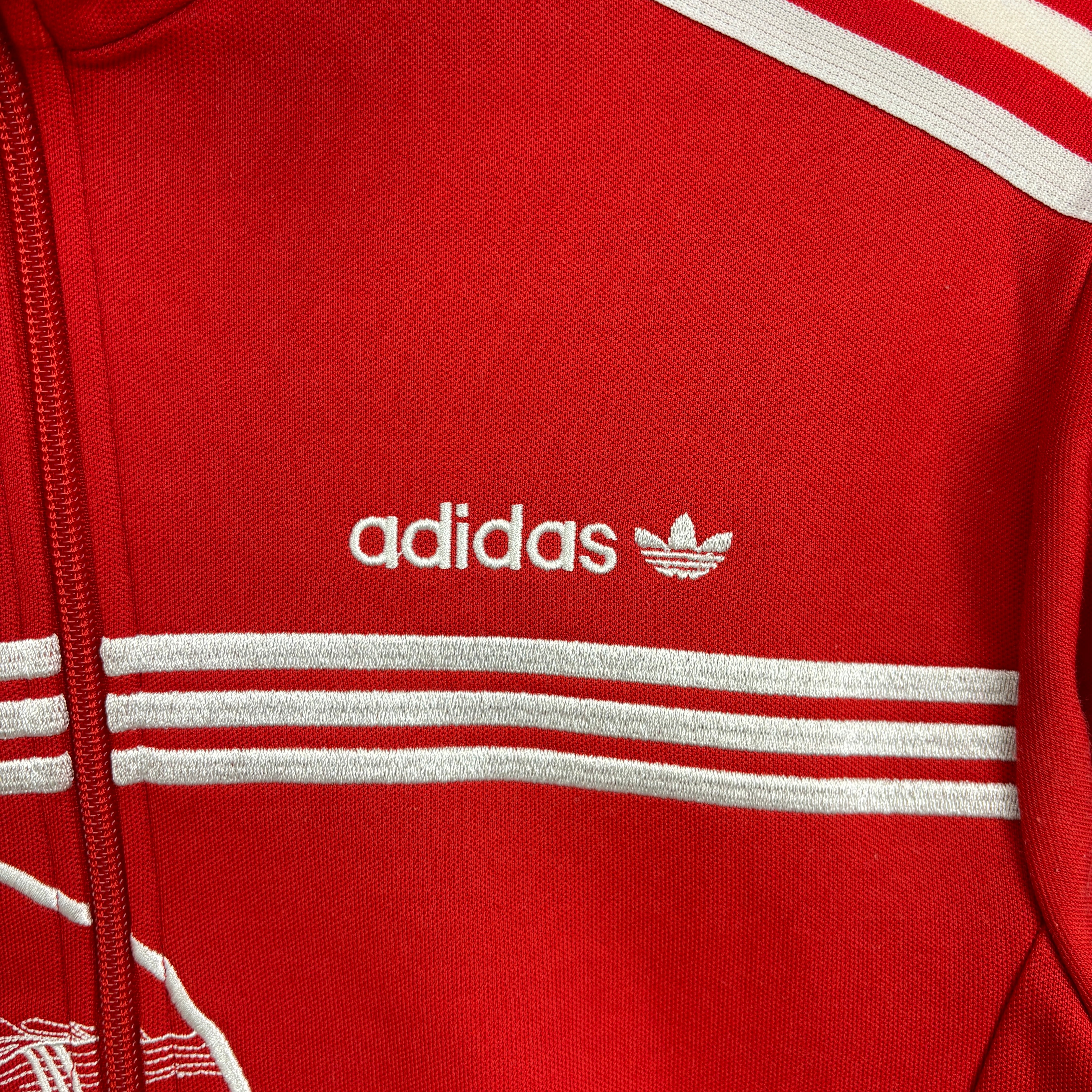 adidas 90s Firebird Track Jacket Tracksuit Track TOP 3 Stripe red