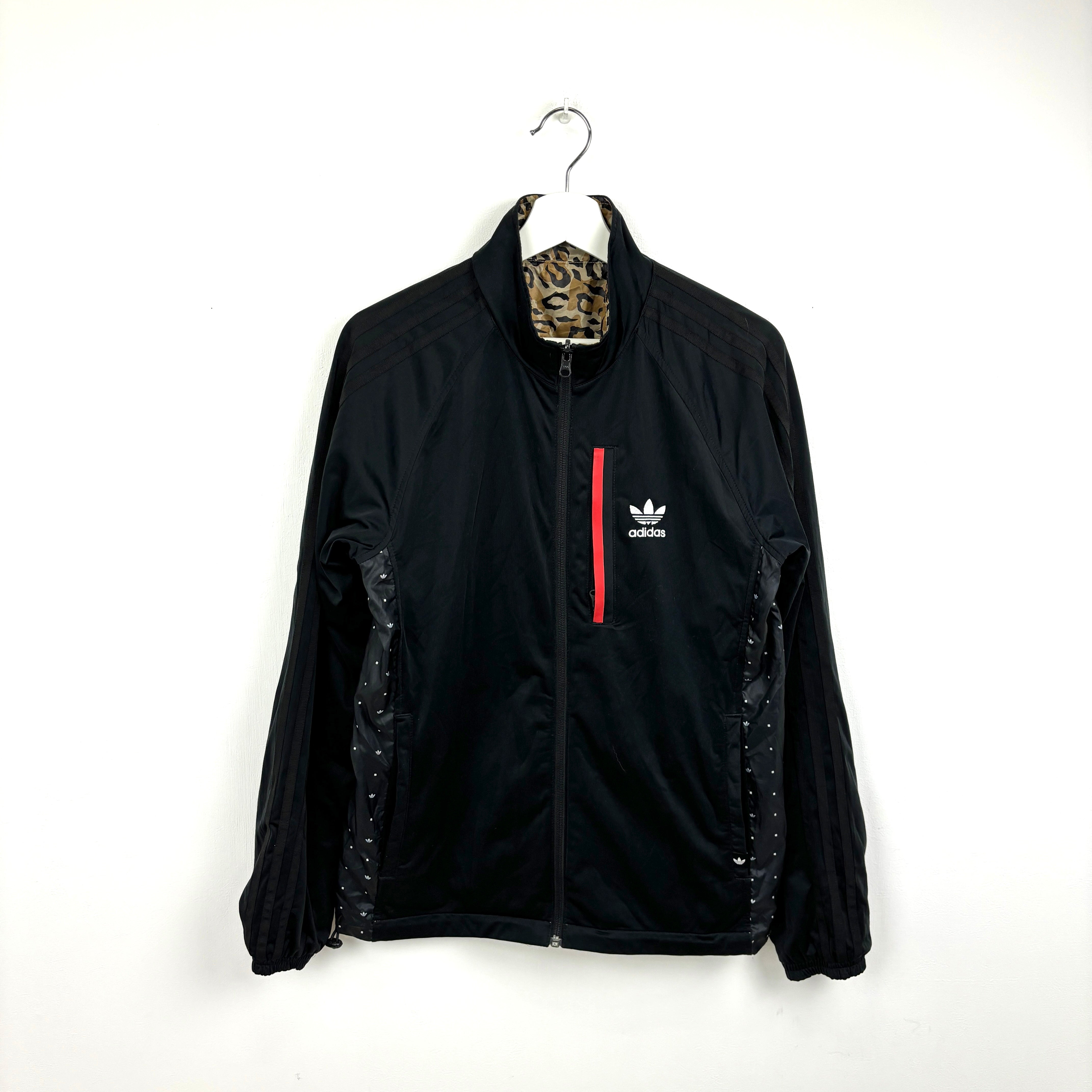 2WAY adidas Firebird Track Nylon Jacket Tracksuit Track TOP 3 Stripe leopard reversible