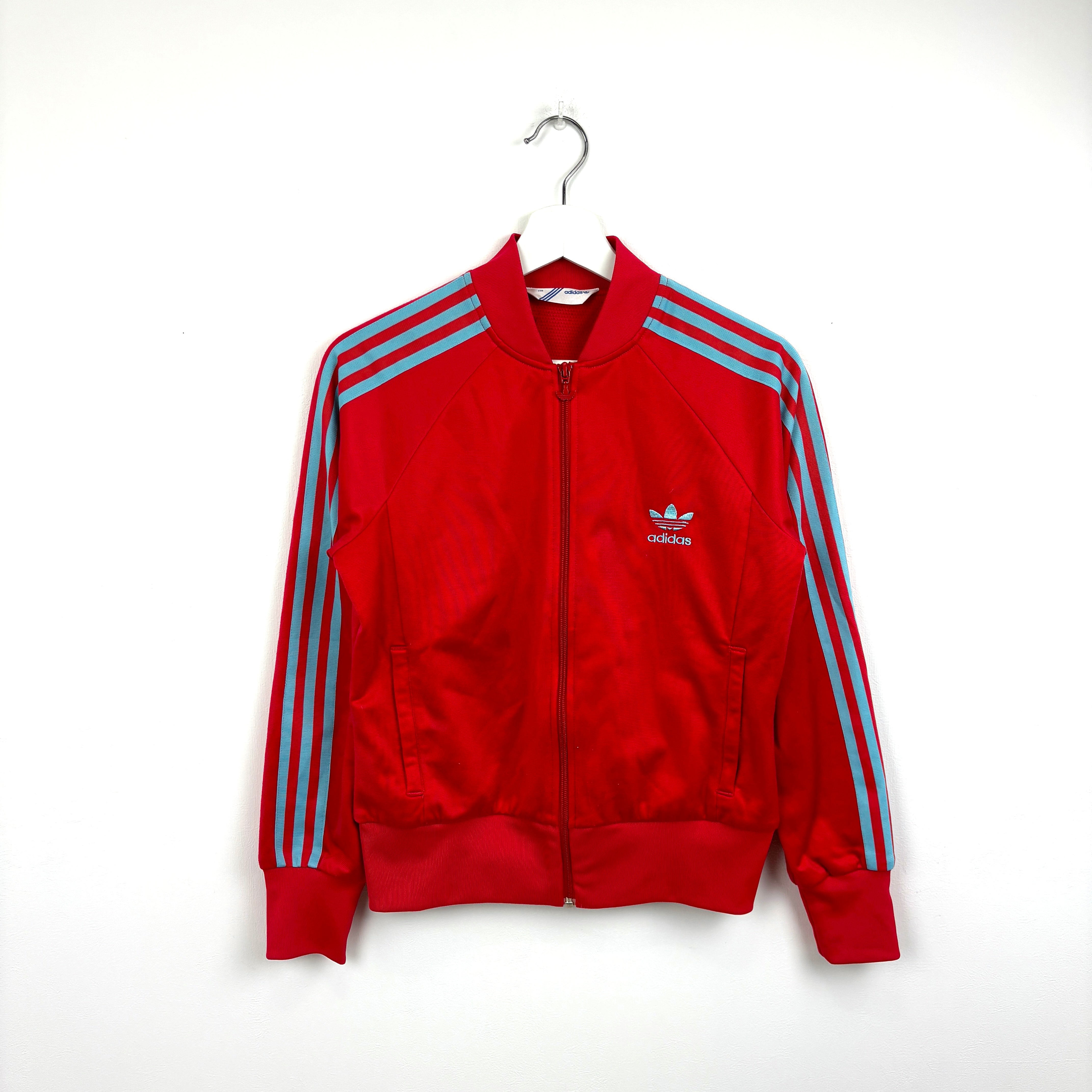 adidas Firebird Track Jacket Tracksuit Track TOP 3 Stripe red