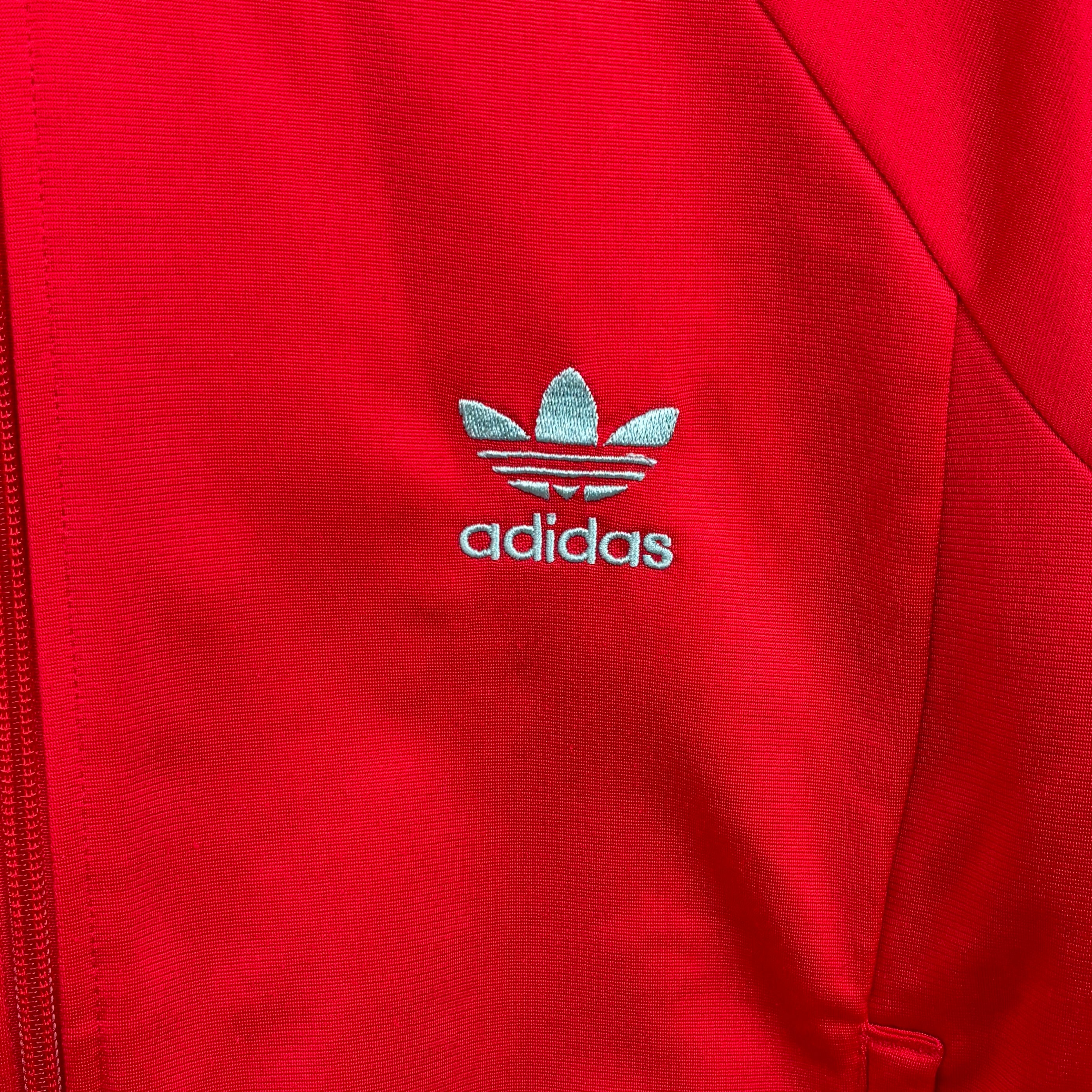 adidas Firebird Track Jacket Tracksuit Track TOP 3 Stripe red