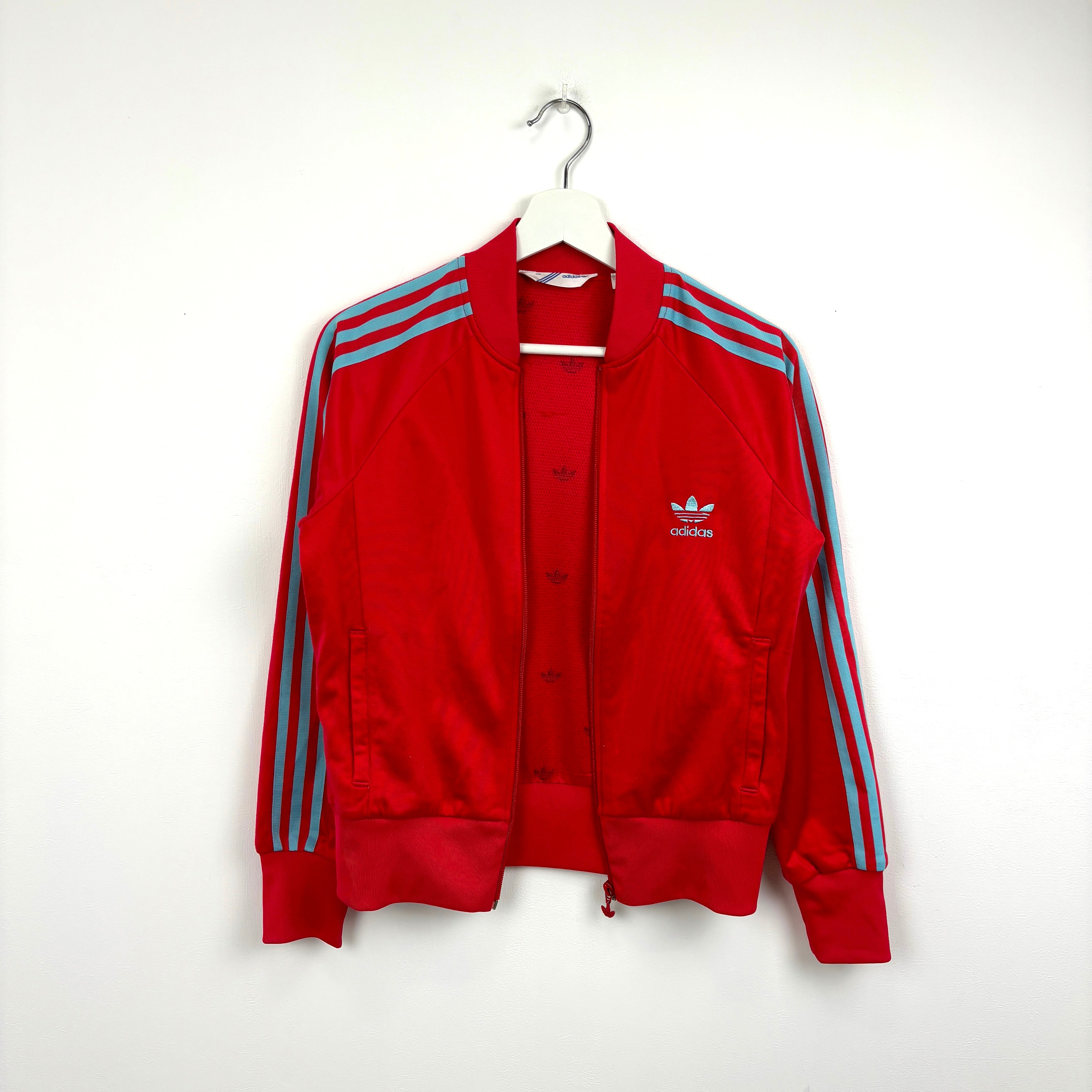 adidas Firebird Track Jacket Tracksuit Track TOP 3 Stripe red