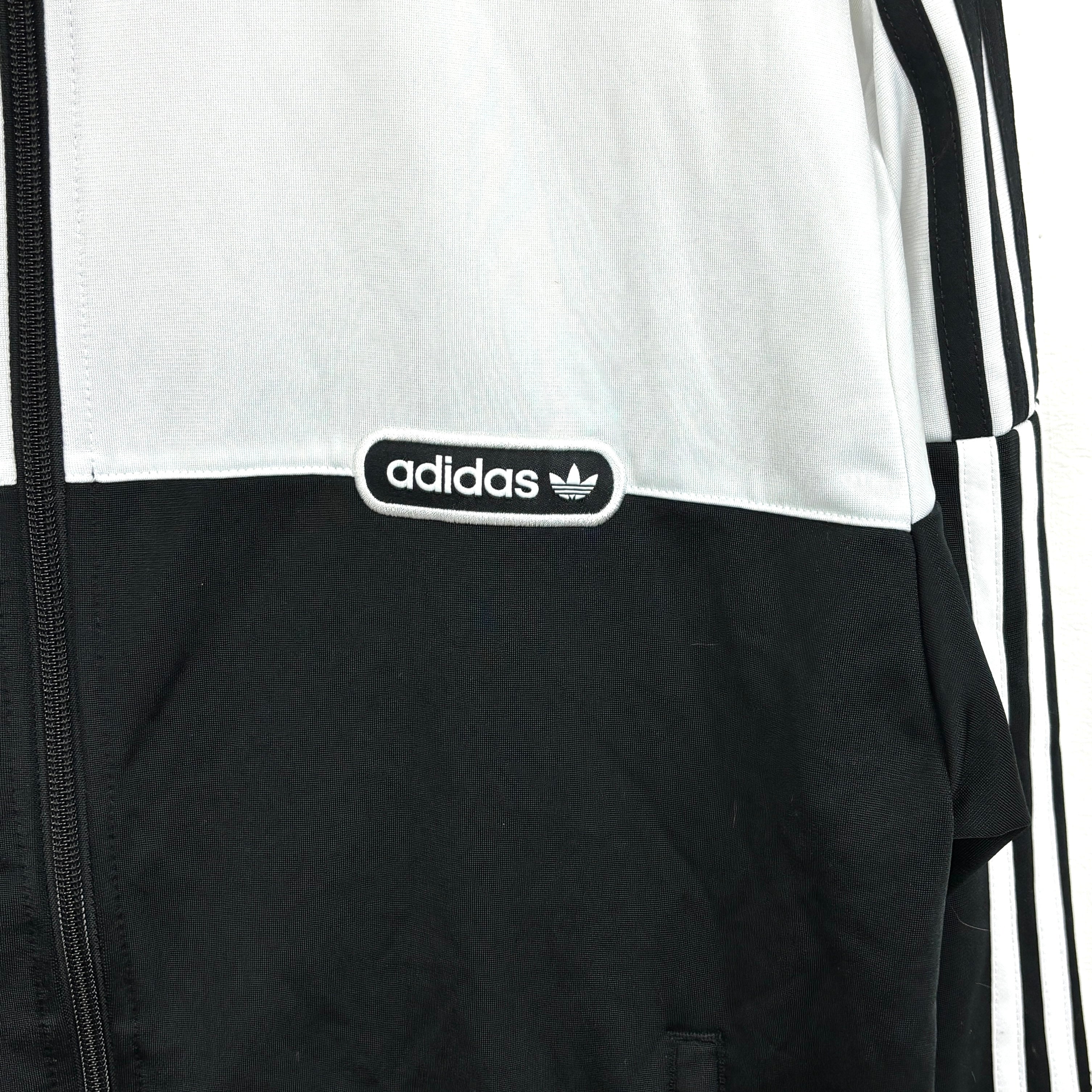 adidas Firebird Track Jacket Tracksuit Split Track Top black×white