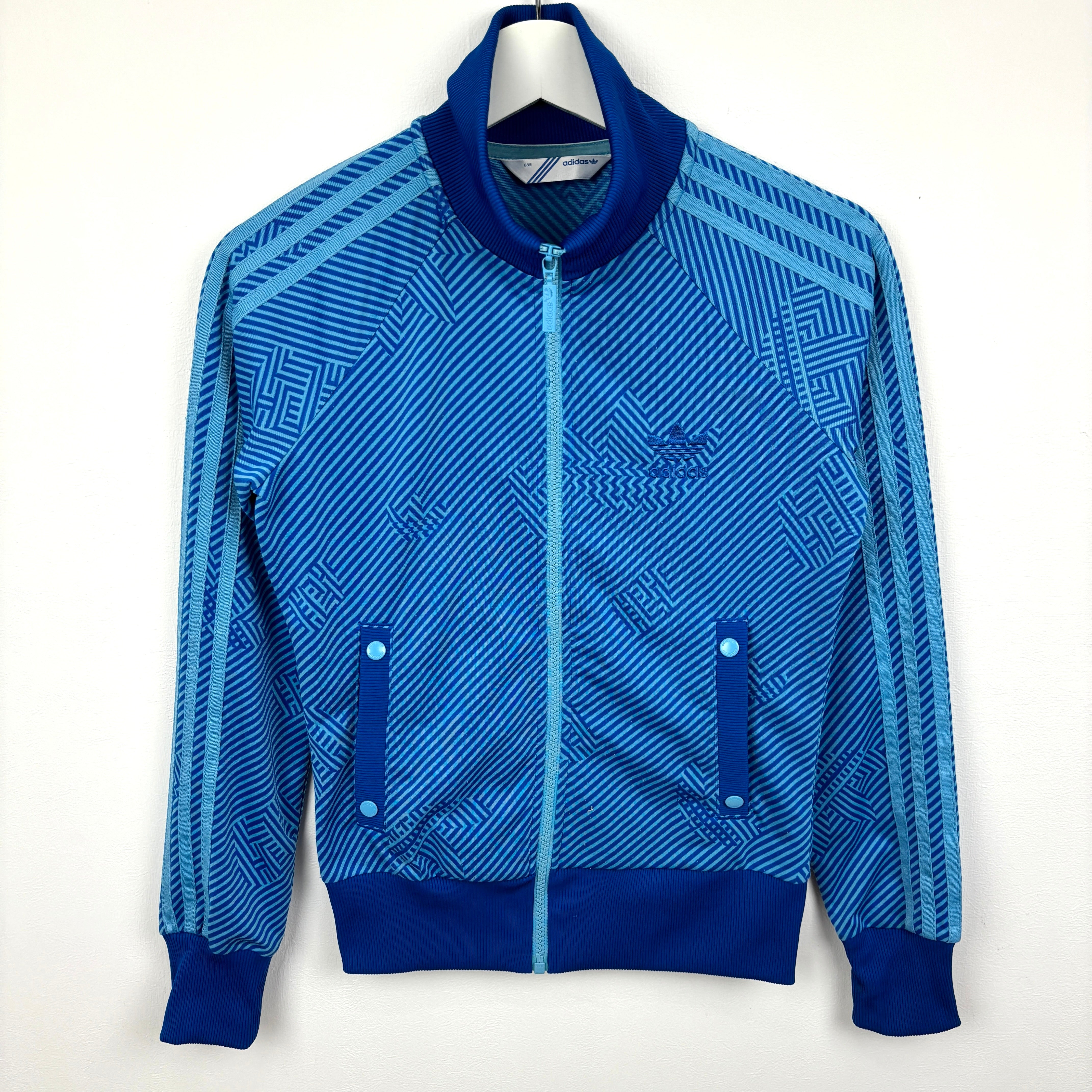 adidas Firebird Track Jacket Tracksuit Track TOP 3 Stripe blue