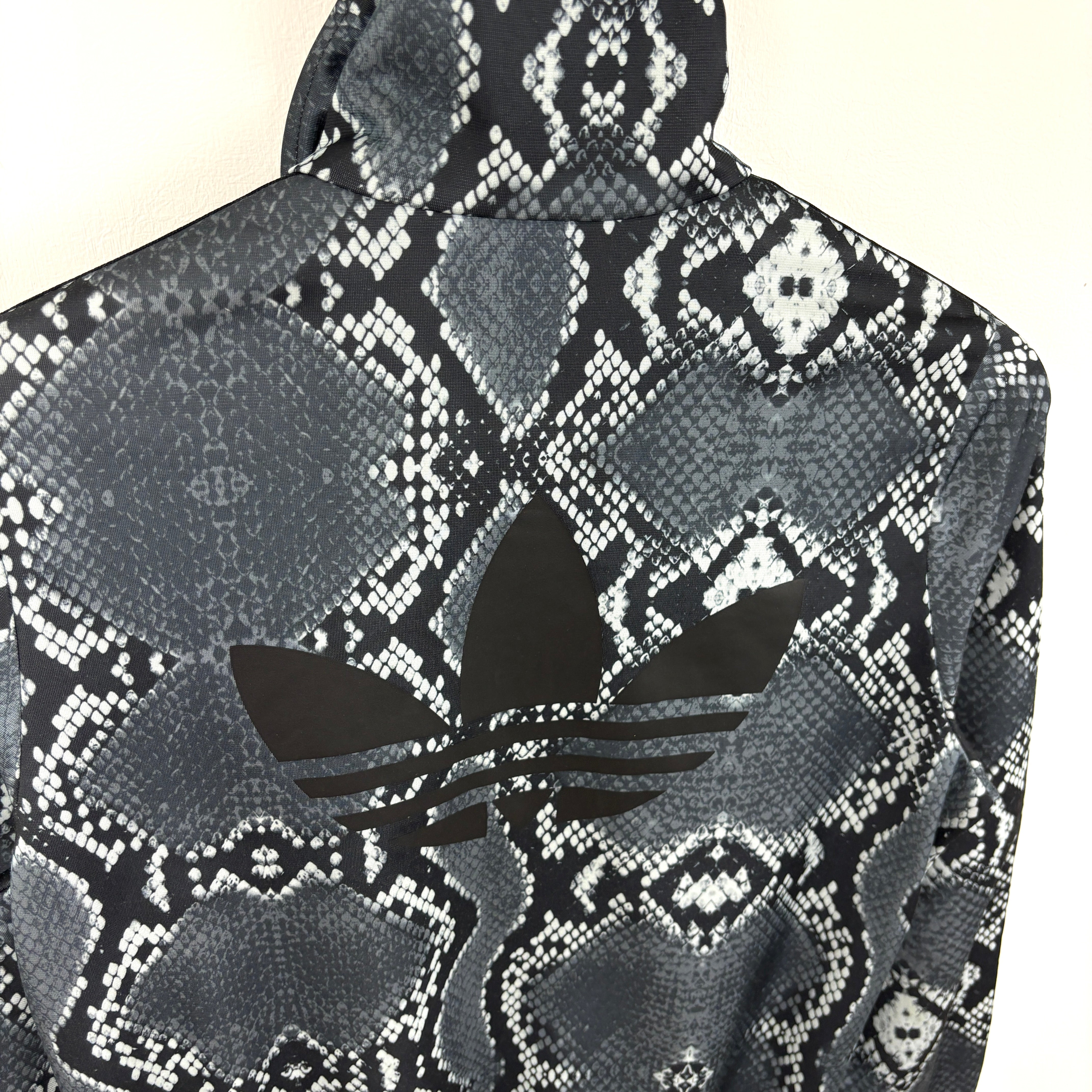 adidas Firebird Track Jacket Tracksuit Track Top gray snake pattern