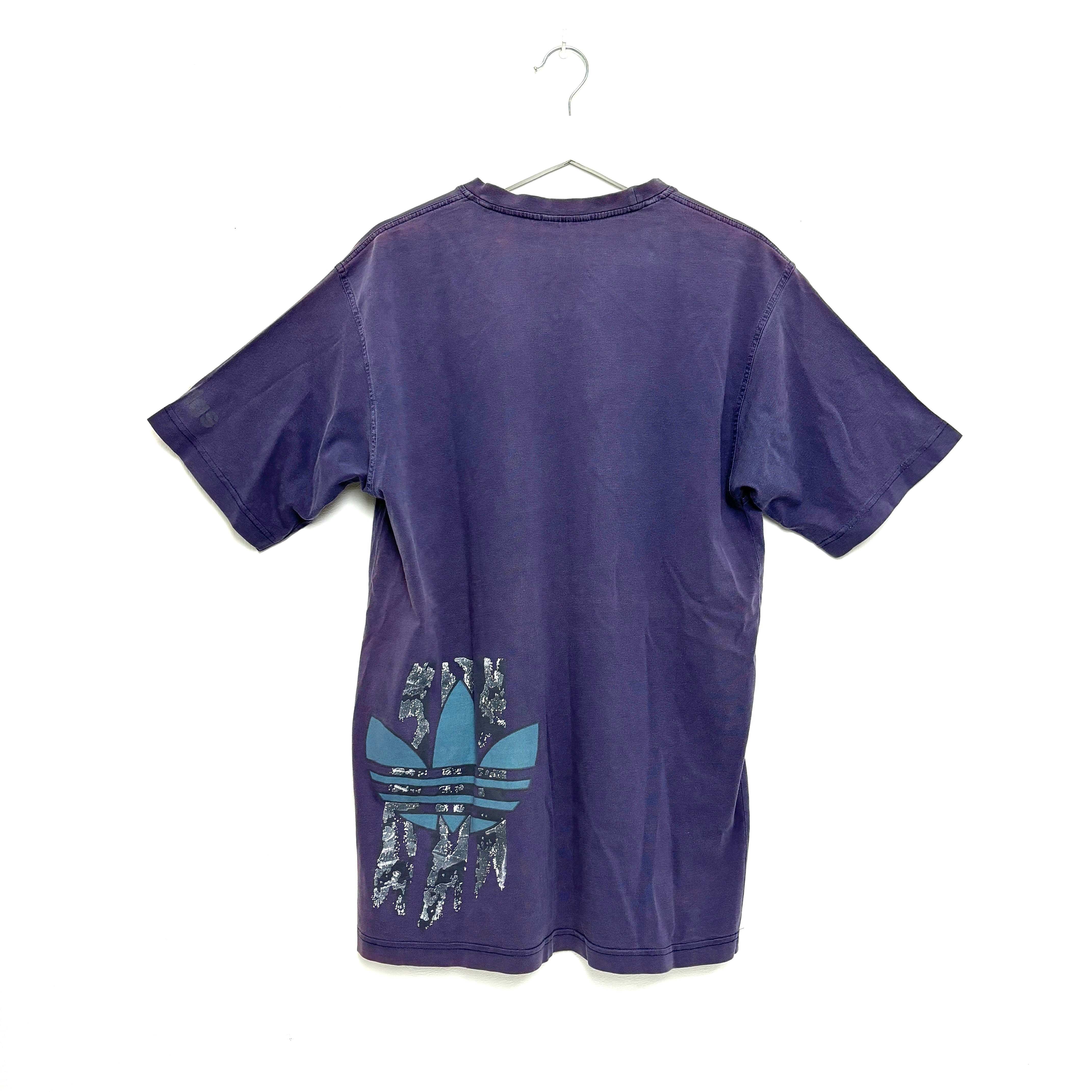 90s adidas Purple T-Shirt Large Trefoil Logo Tee