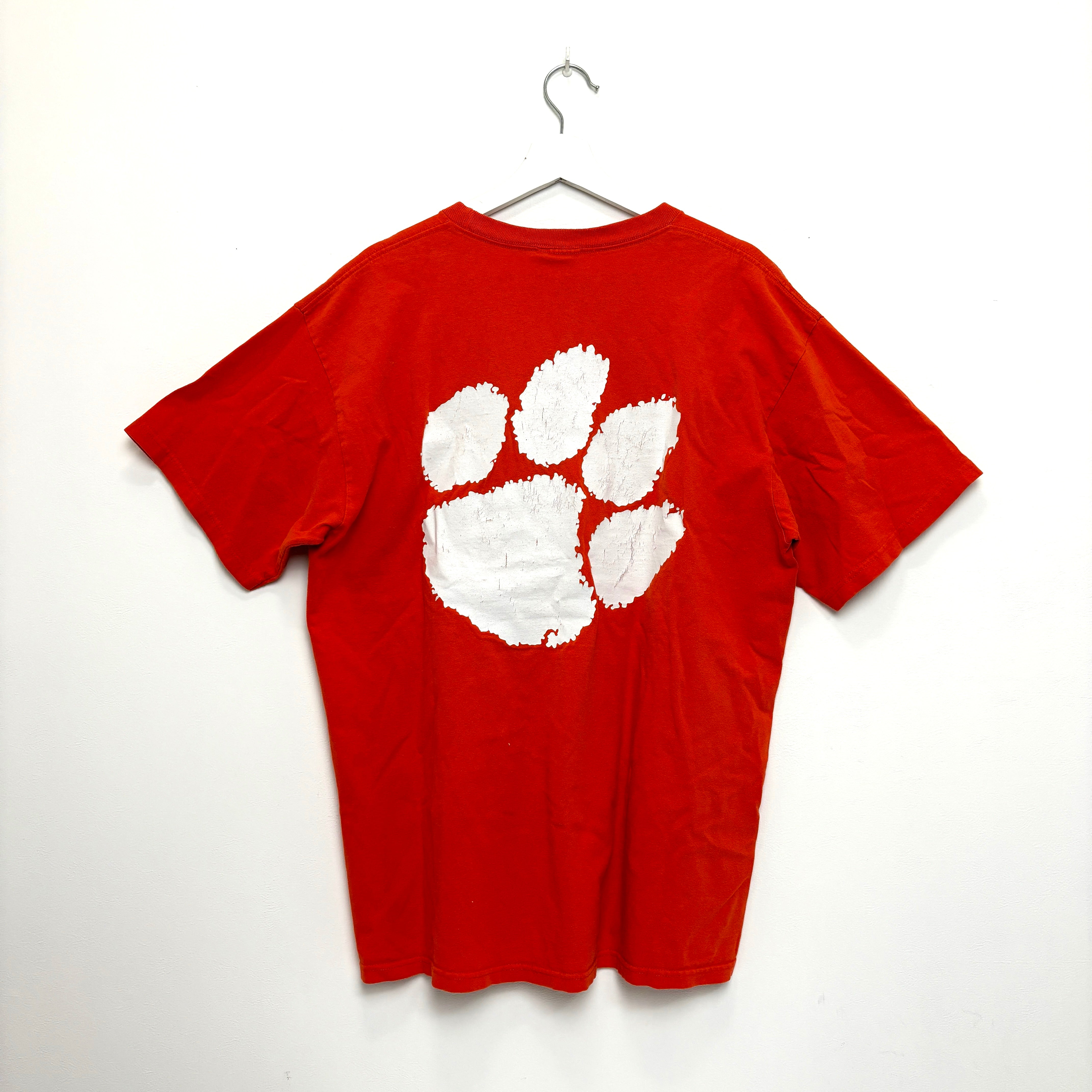 90s NIKE Tiger Rag Logo Design T-Shirt red Tee