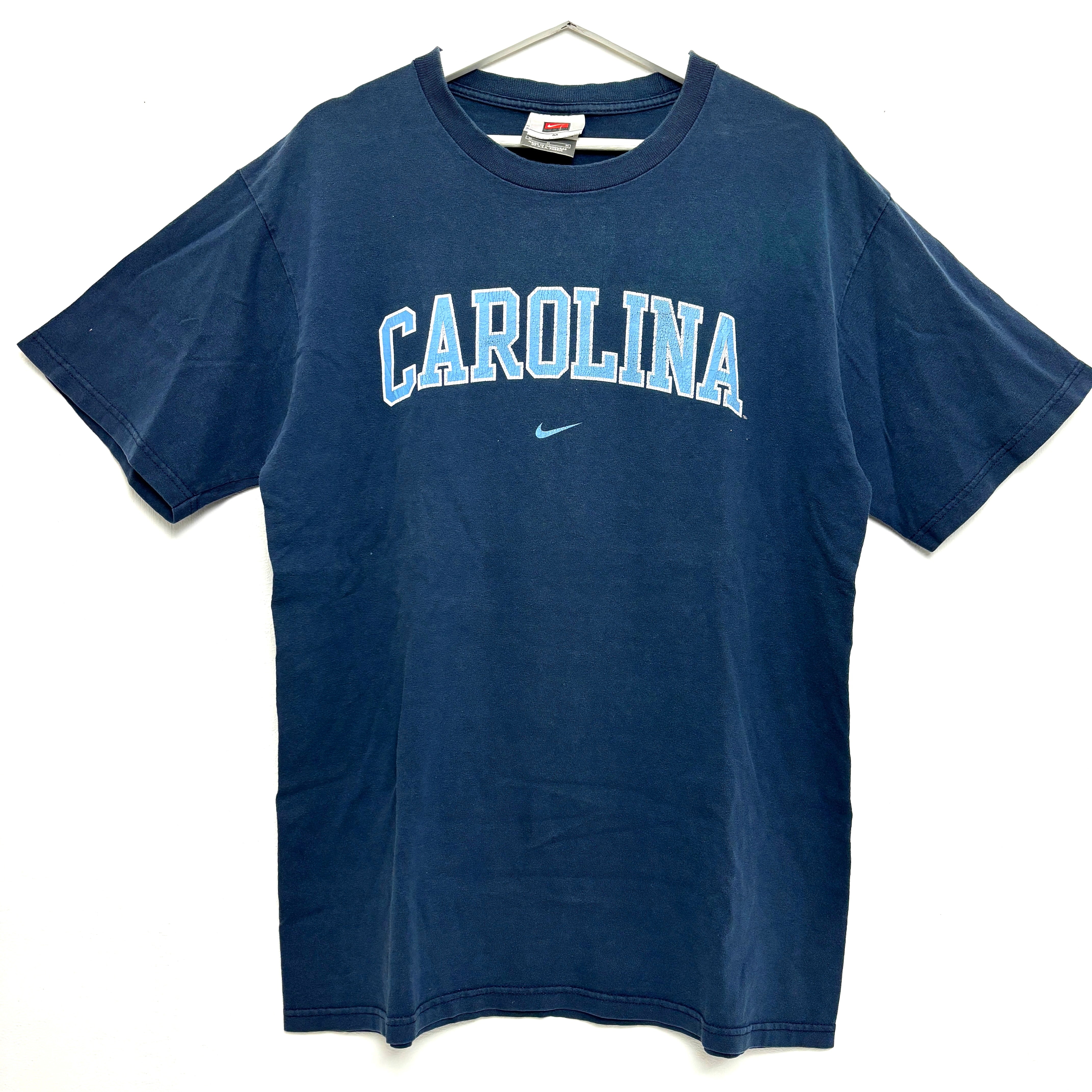 90s NIKE Navy T-Shirt Carolina Logo Tee