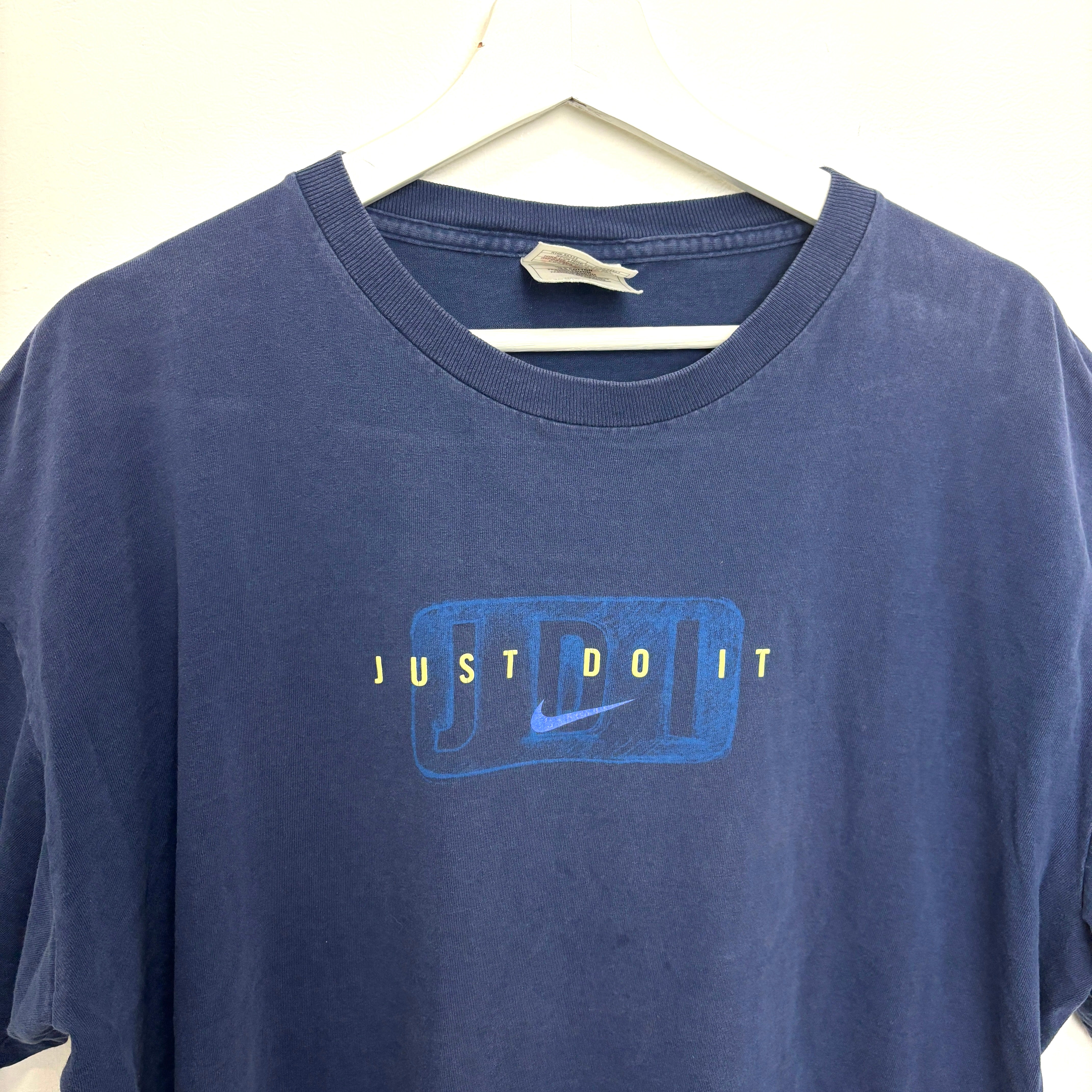 90s NIKE Navy Just Do It Graphic T-Shirt Tee