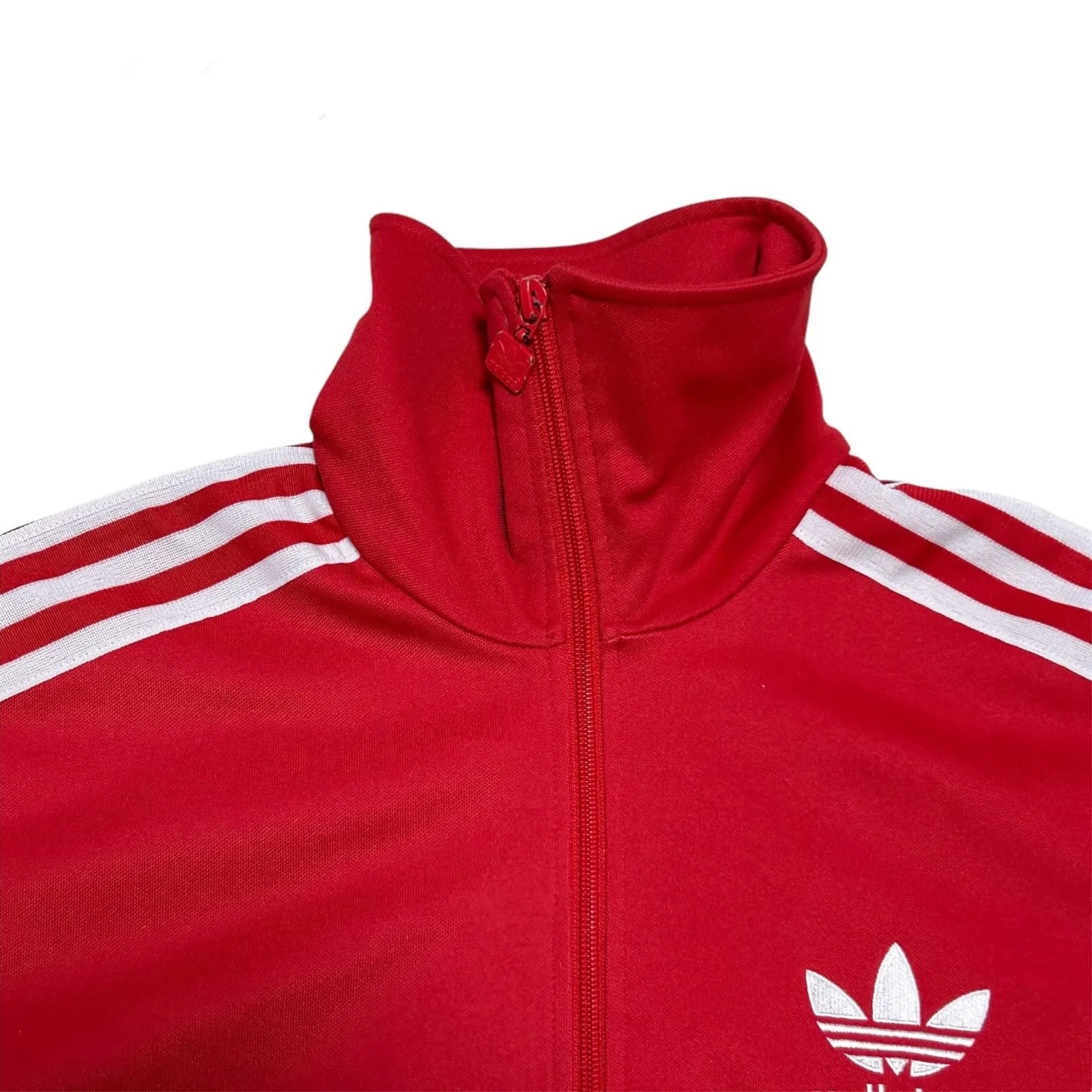 adidas Firebird Track Jacket Tracksuit Track TOP Red 3 Stripe.