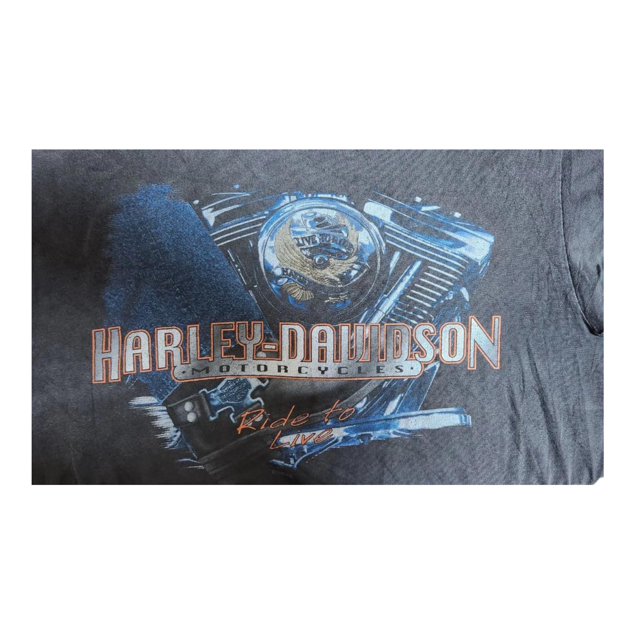 Harley Davidson Tee Made in USA Engine