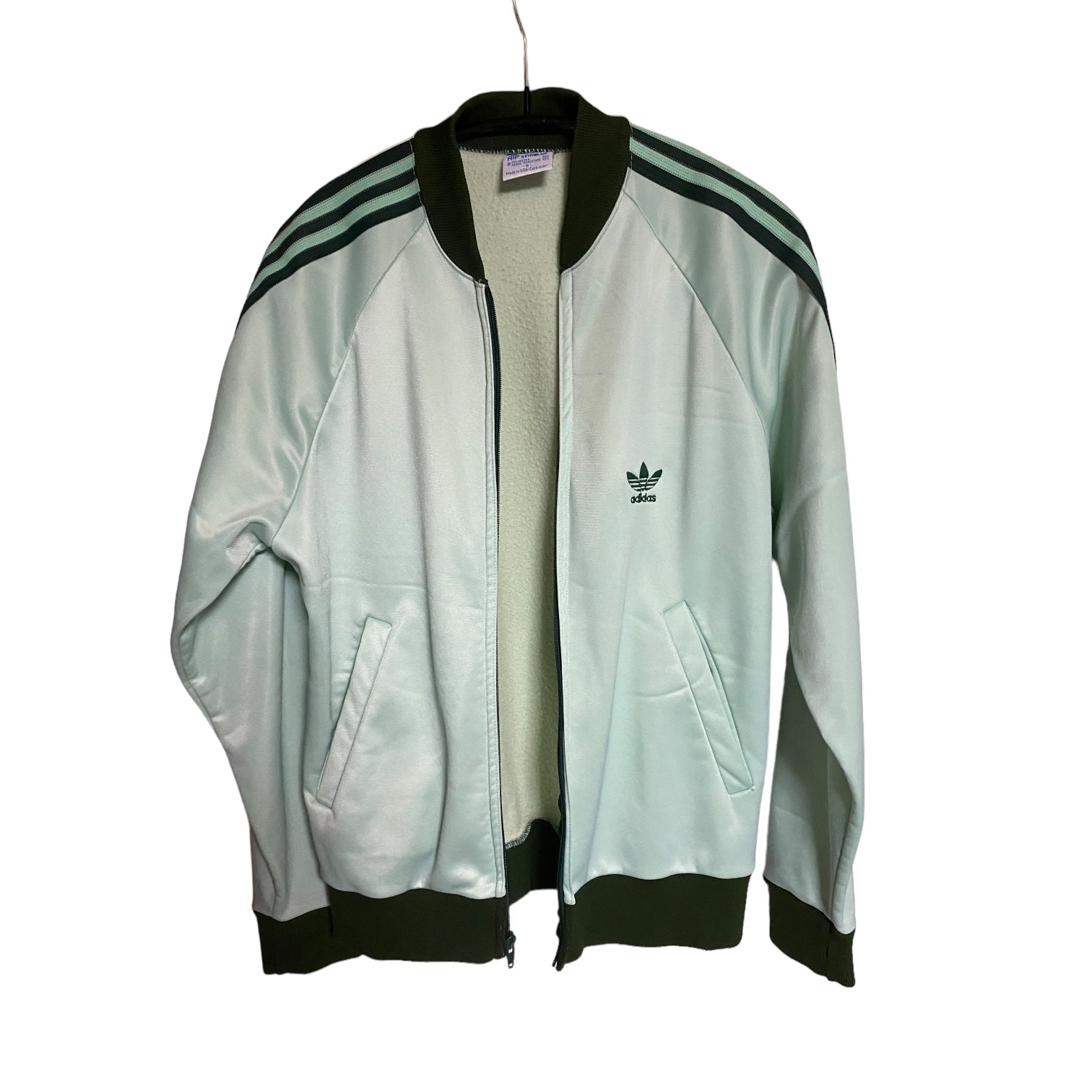 80s Vintage Adidas Track ATP Jacket Made in USA Green