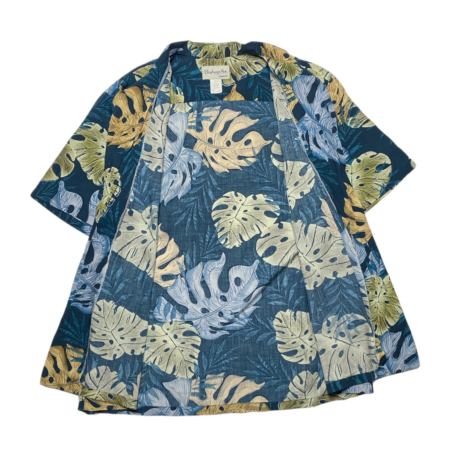 Bishop St. Hawaian Aloha Shirt Made in HAWAI USA RAYON