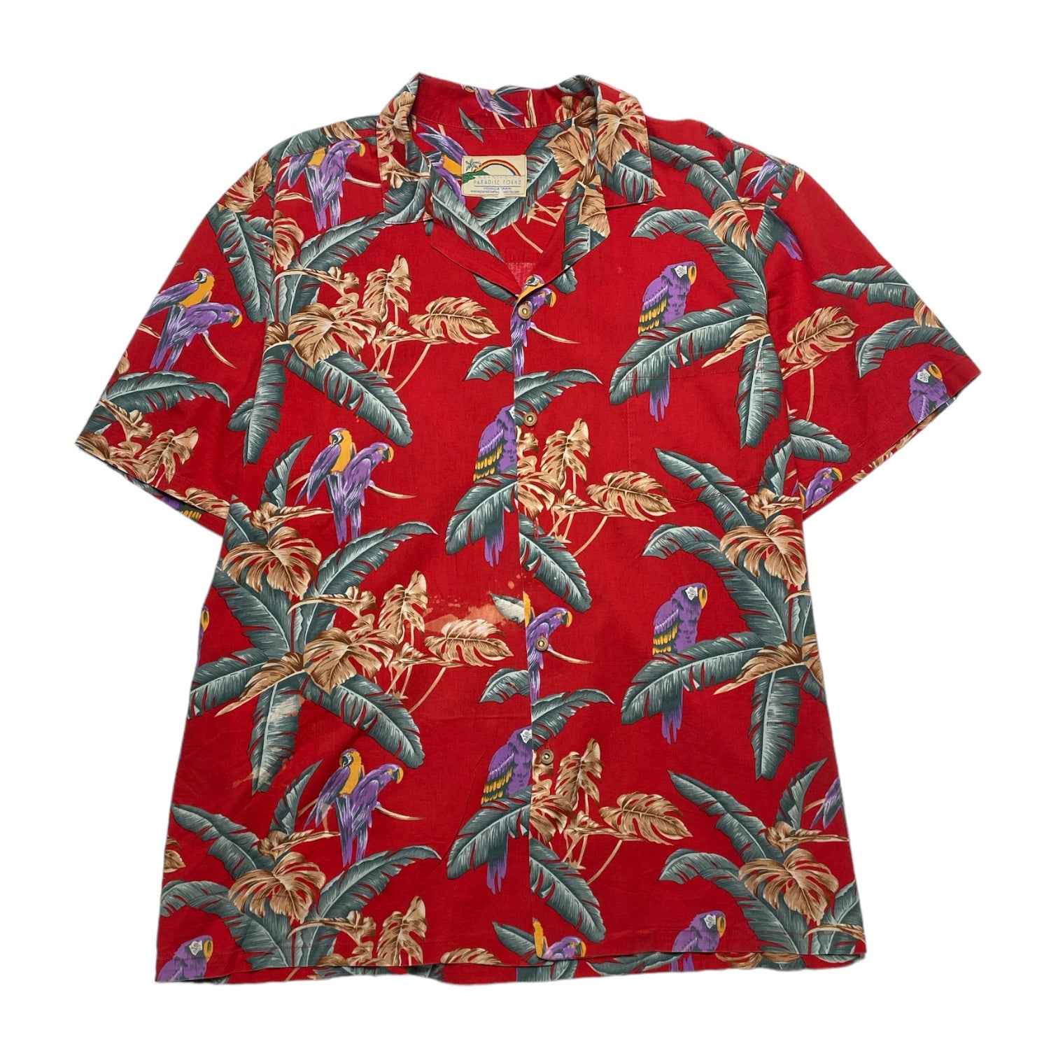 PARADISE FOUND Hawaiian Aloha Shirt Made in HAWAI.USA