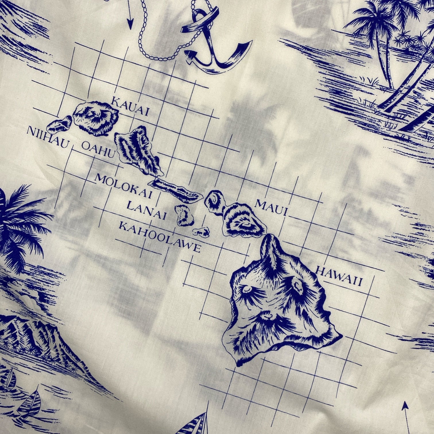 ROYAL CREATIONS Hawaiian Aloha Shirt Made in HAWAI.USA