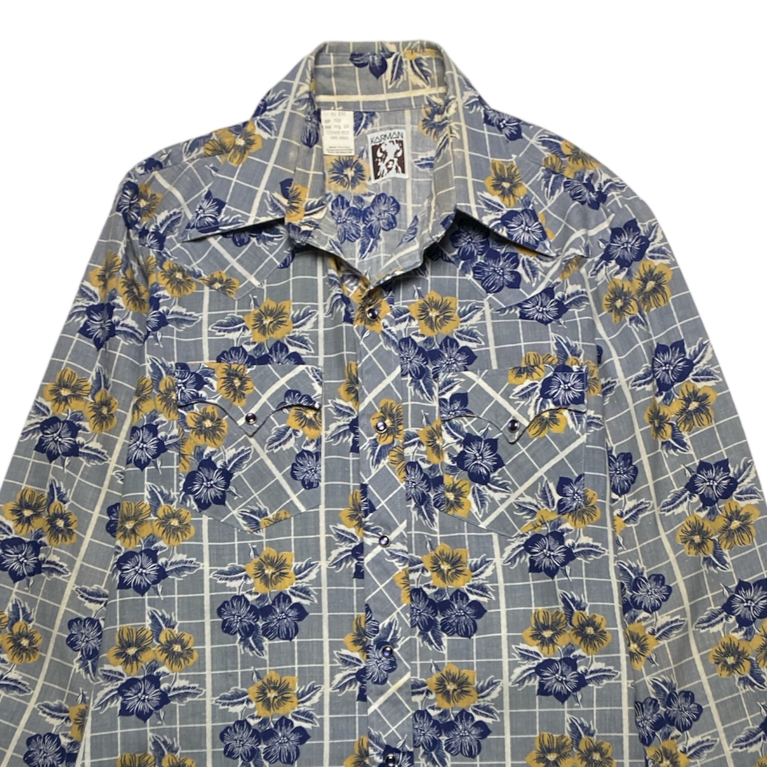 KARMAN Hawaiian Aloha Shirt Made in HAWAI.USA