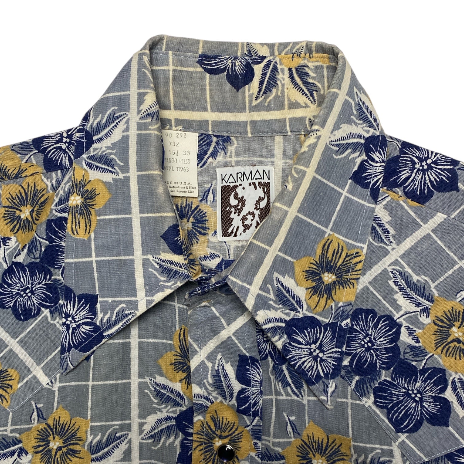 KARMAN Hawaiian Aloha Shirt Made in HAWAI.USA