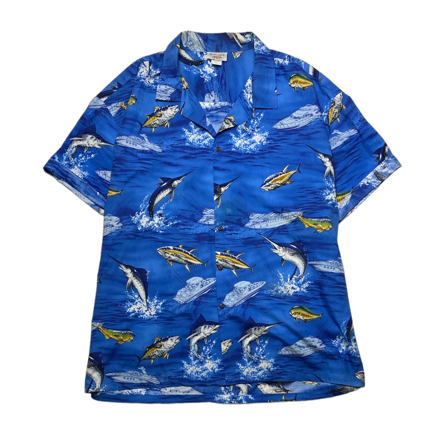 PACIFICLEGEND Hawaiian Aloha Shirt Made in HAWAI.USA COTTON