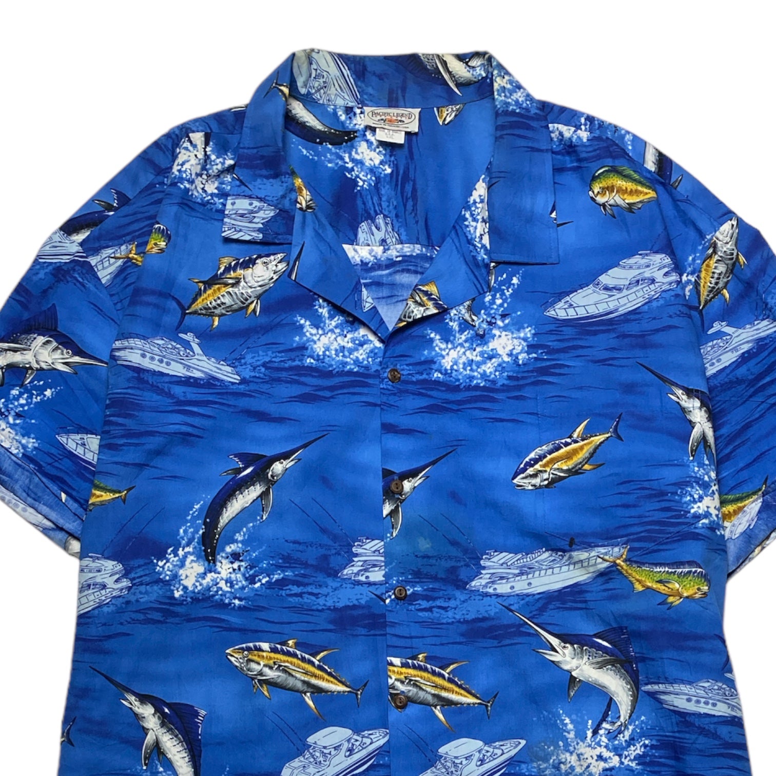 PACIFICLEGEND Hawaiian Aloha Shirt Made in HAWAI.USA COTTON