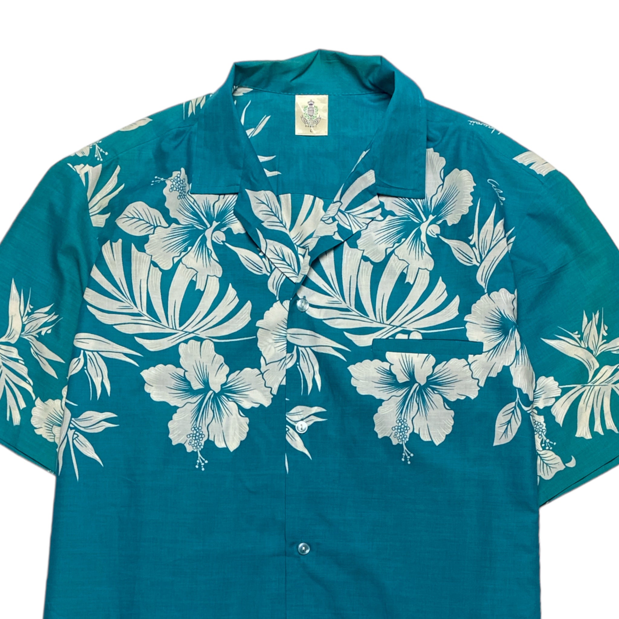 ROYAL CREATIONS Hawaiian Aloha Shirt Made in HAWAI USA