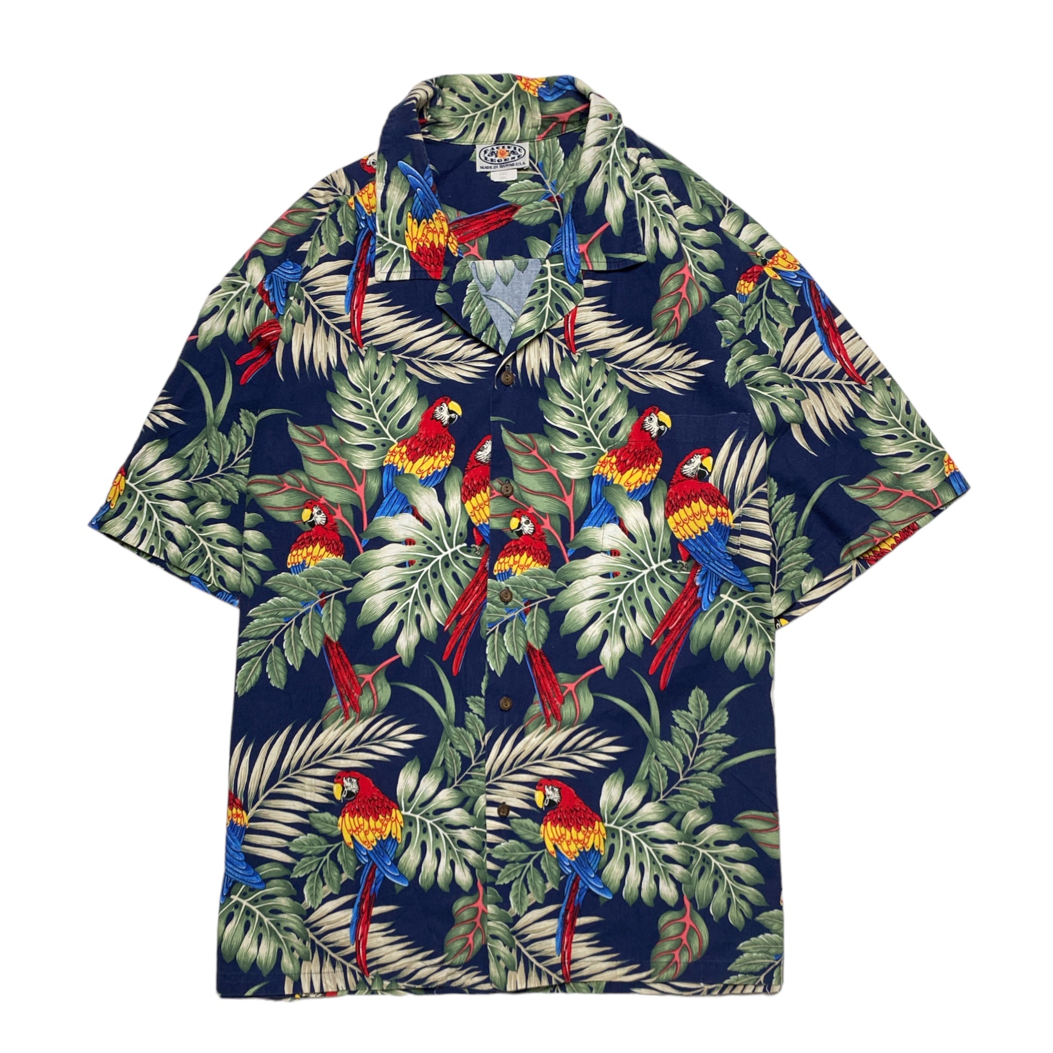 PACIFIC LEGEND Hawaian Aloha Shirt Made in HAWAI USA