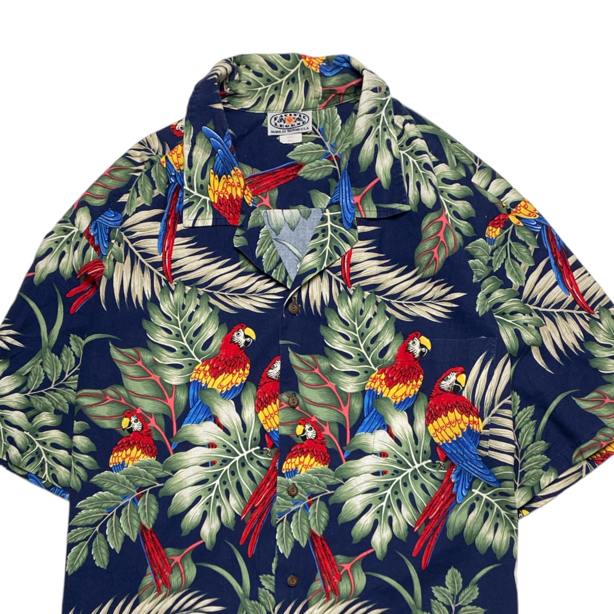 PACIFIC LEGEND Hawaian Aloha Shirt Made in HAWAI USA