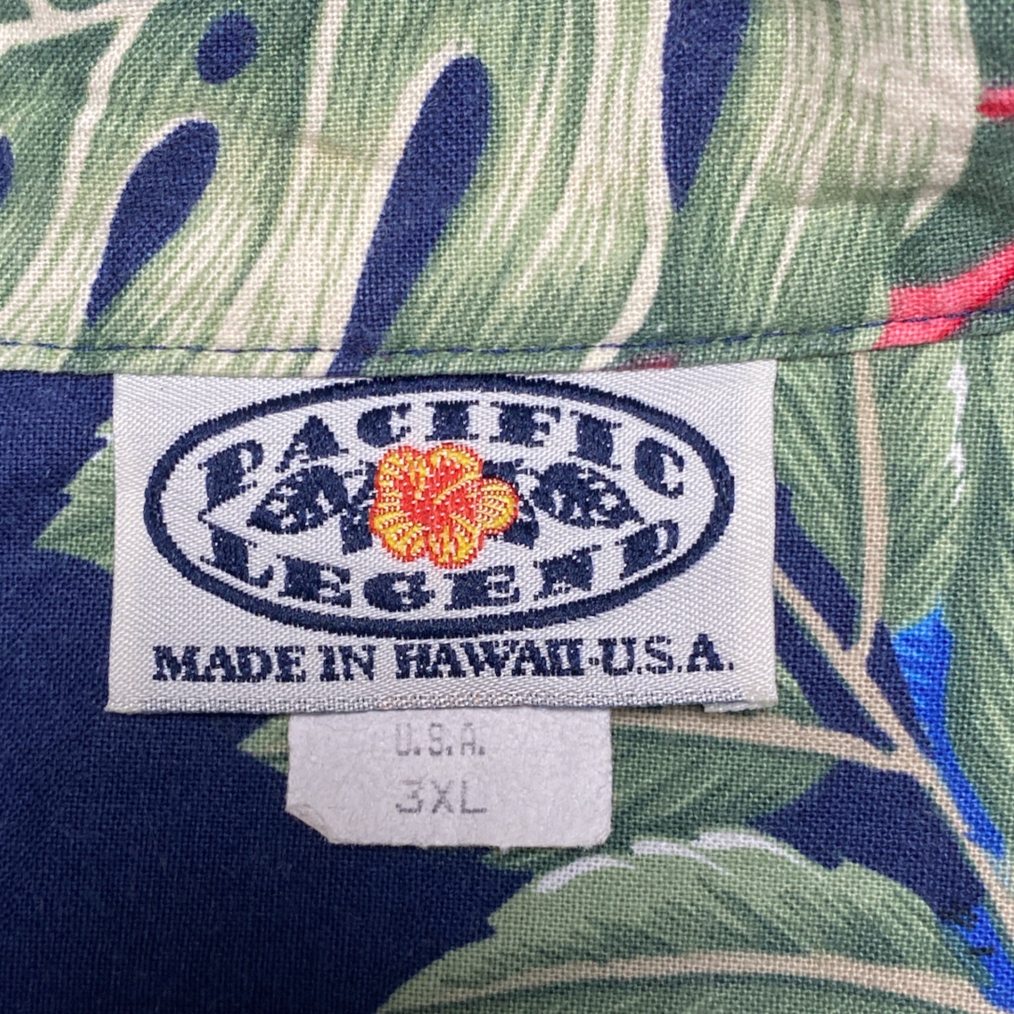 PACIFIC LEGEND Hawaian Aloha Shirt Made in HAWAI USA