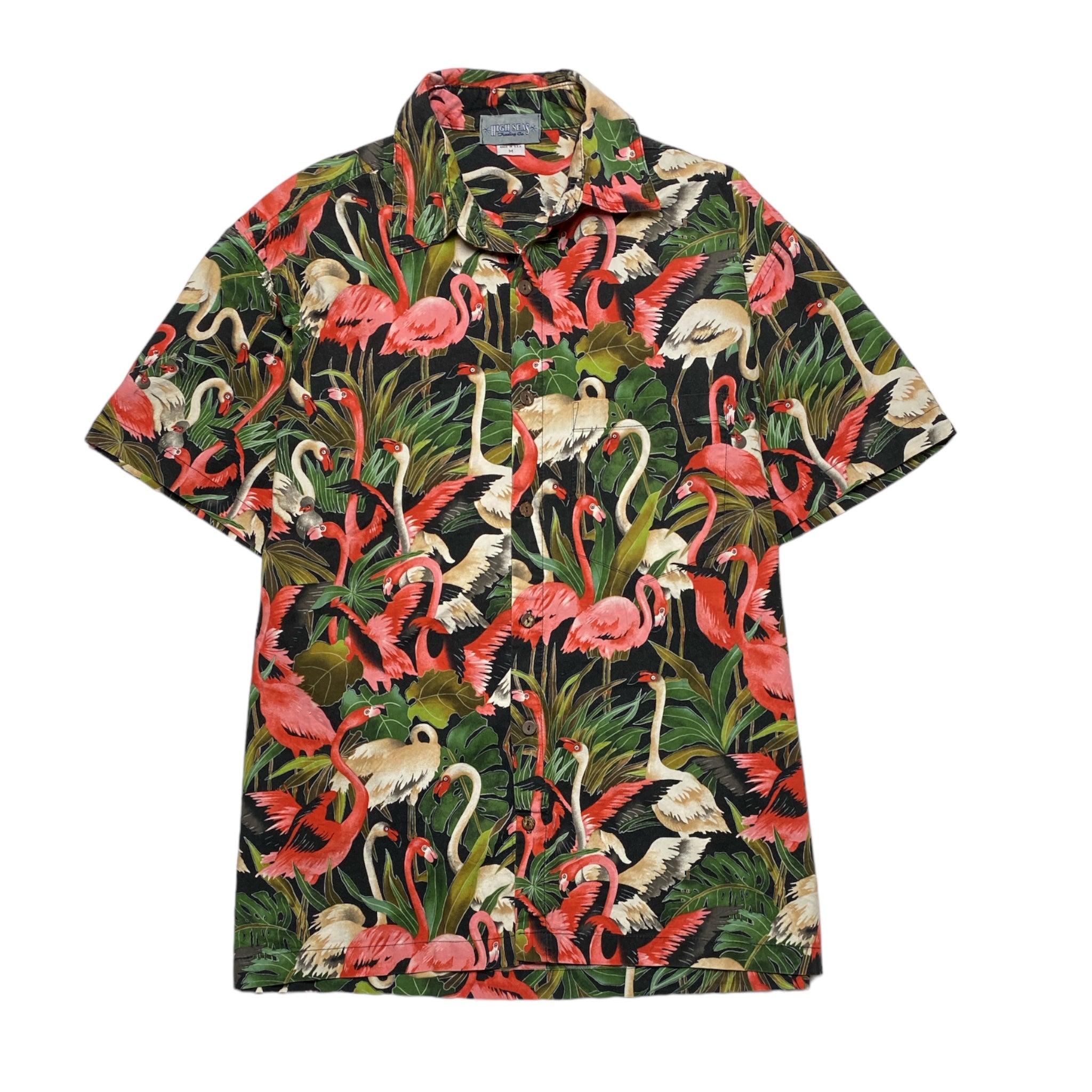 HIGH SEAS Hawaian Aloha Shirt Made in HAWAI USA